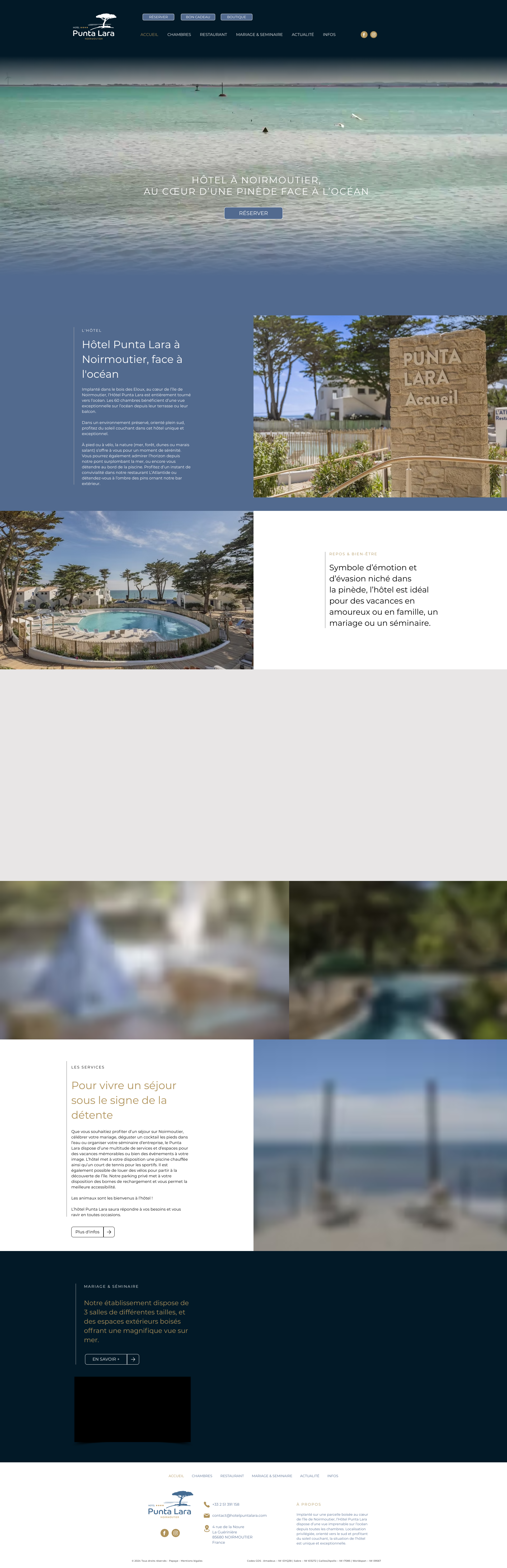 Aperçu du site