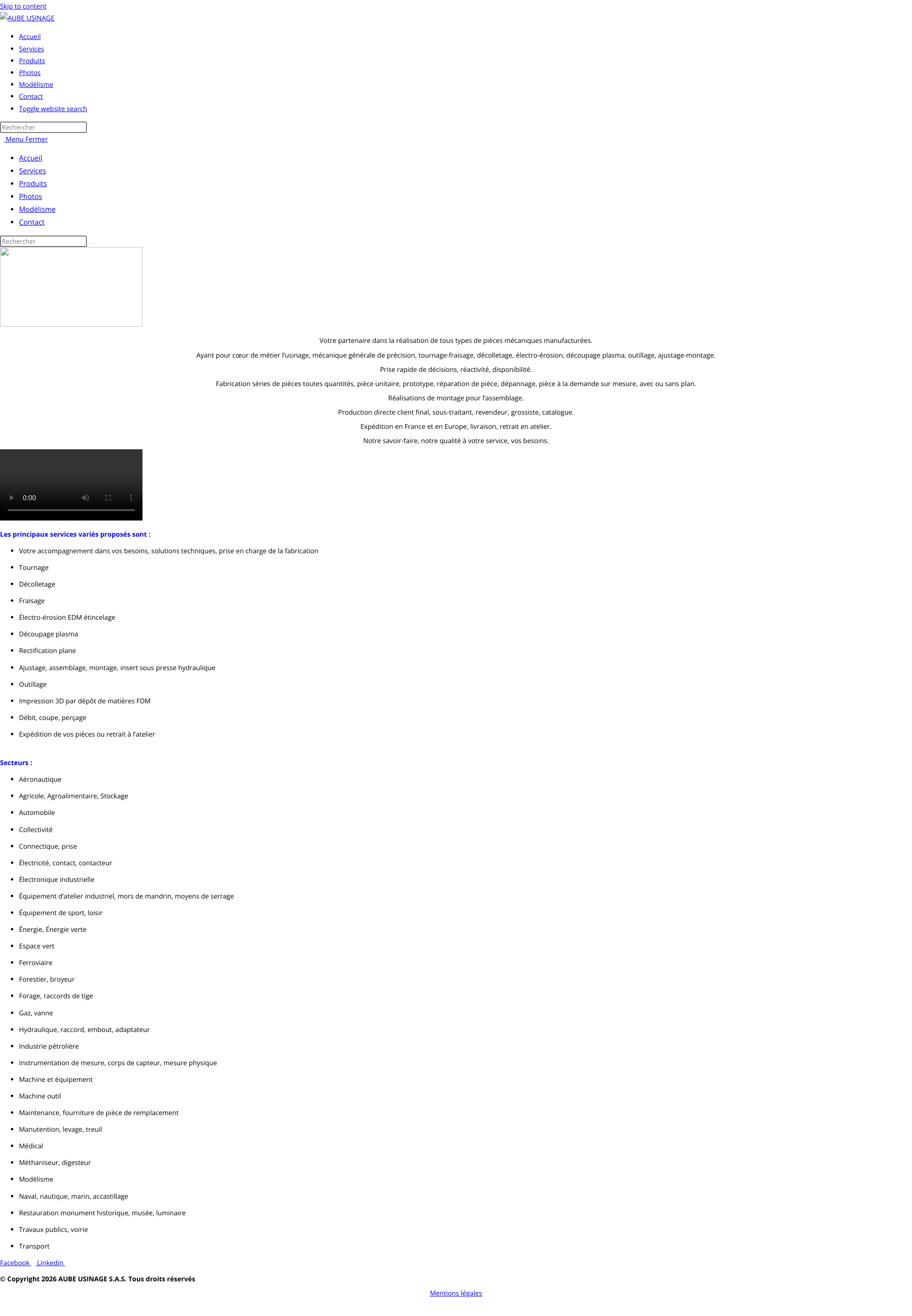 Aperçu du site