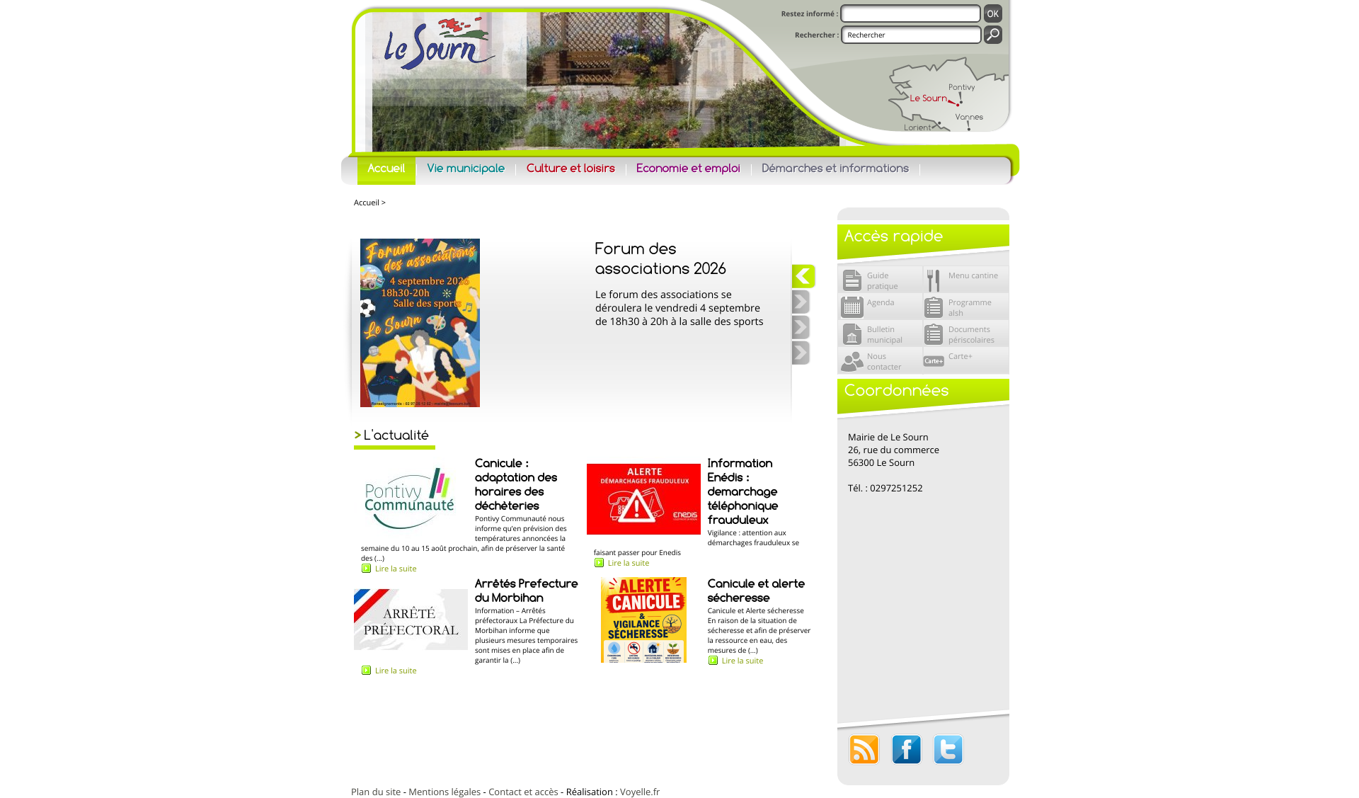 Aperçu du site