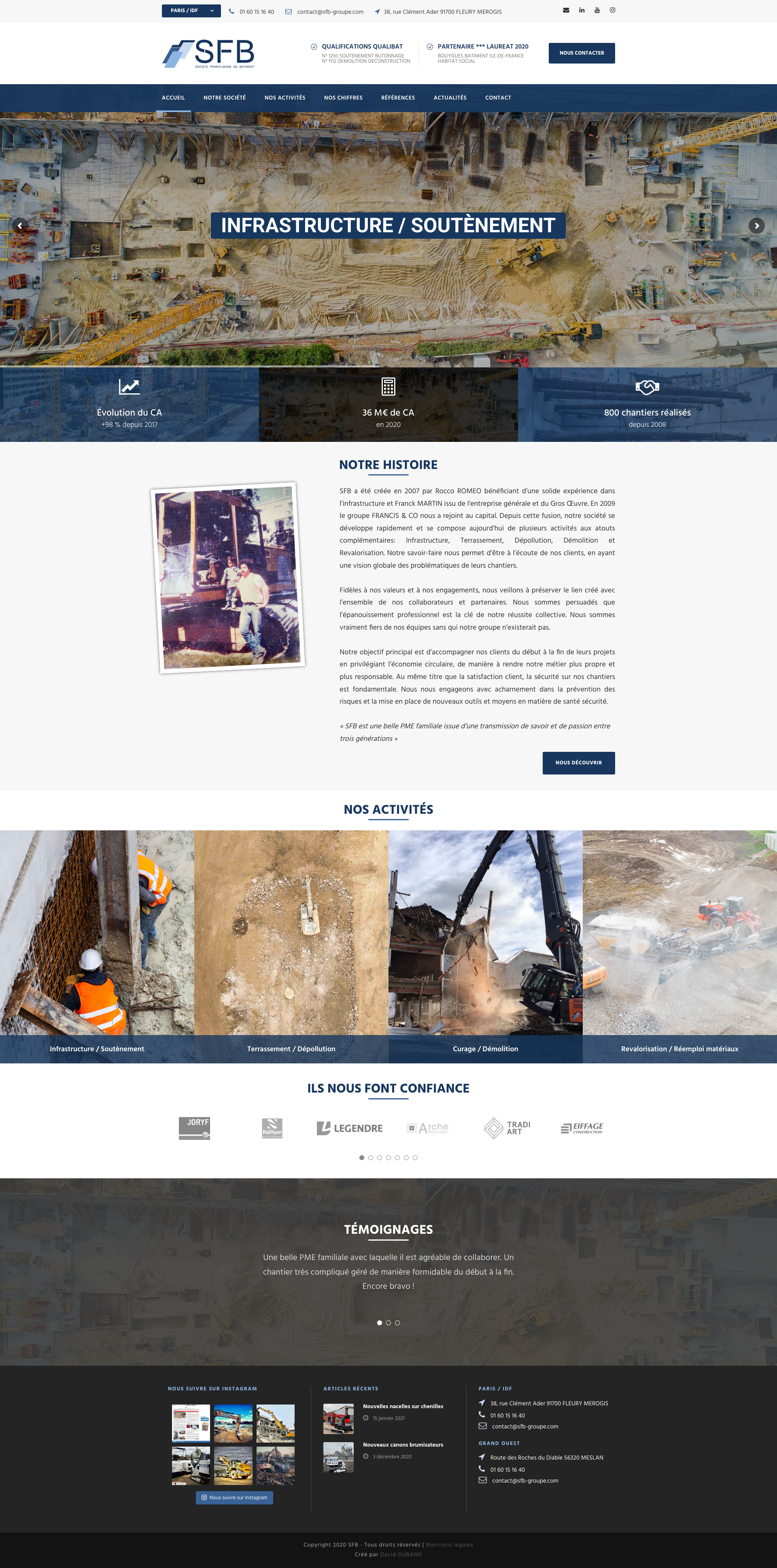 Aperçu du site