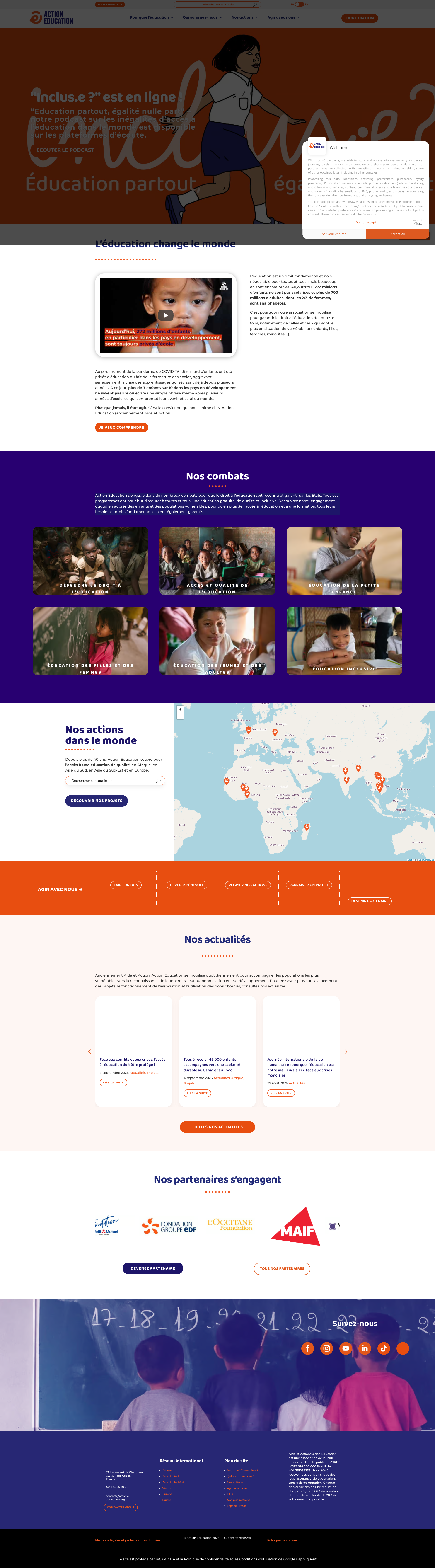 Aperçu du site