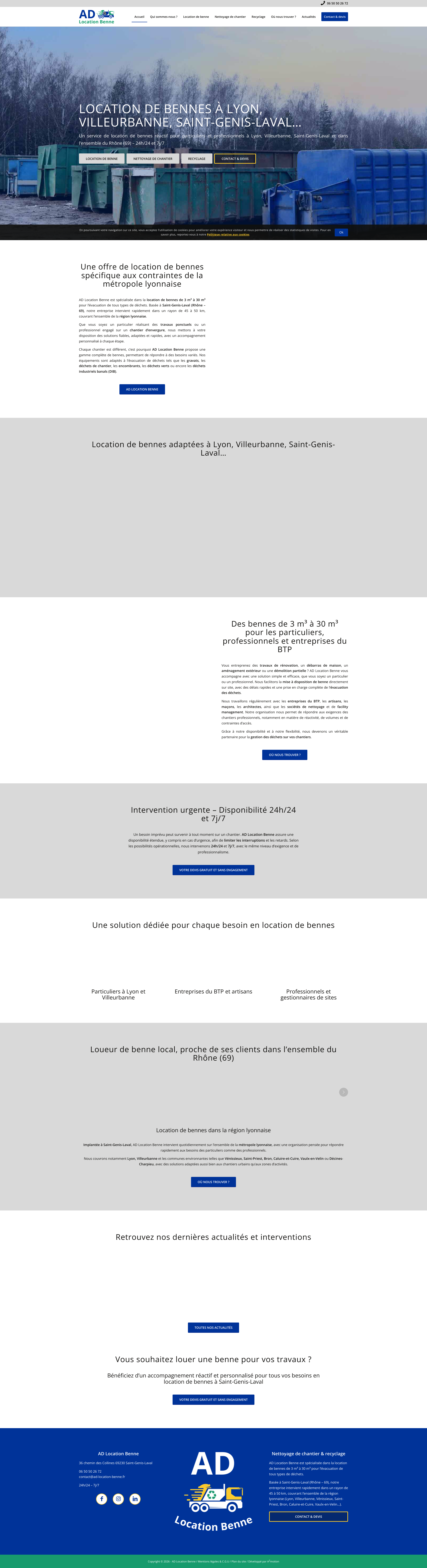Aperçu du site