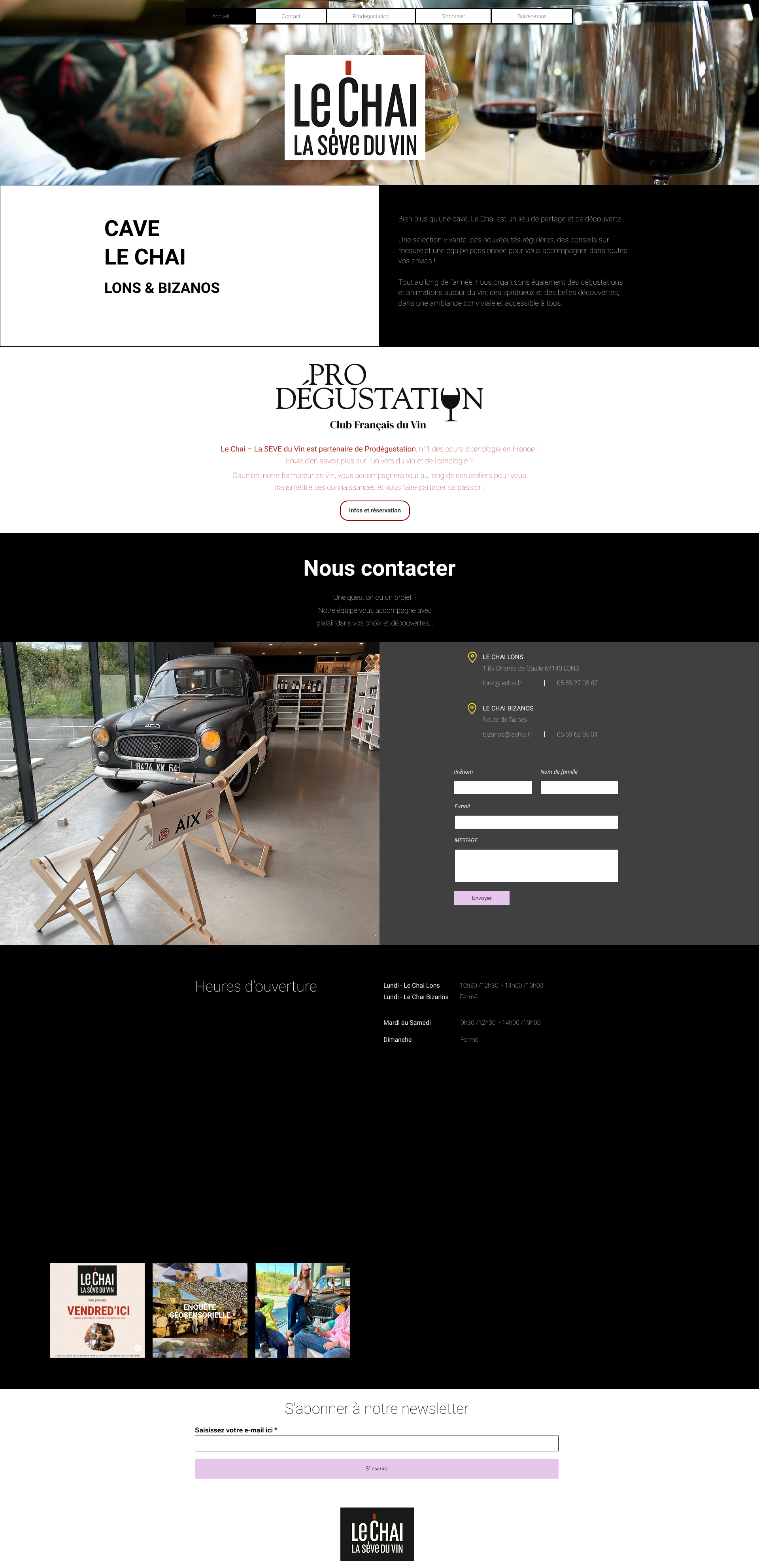 Aperçu du site