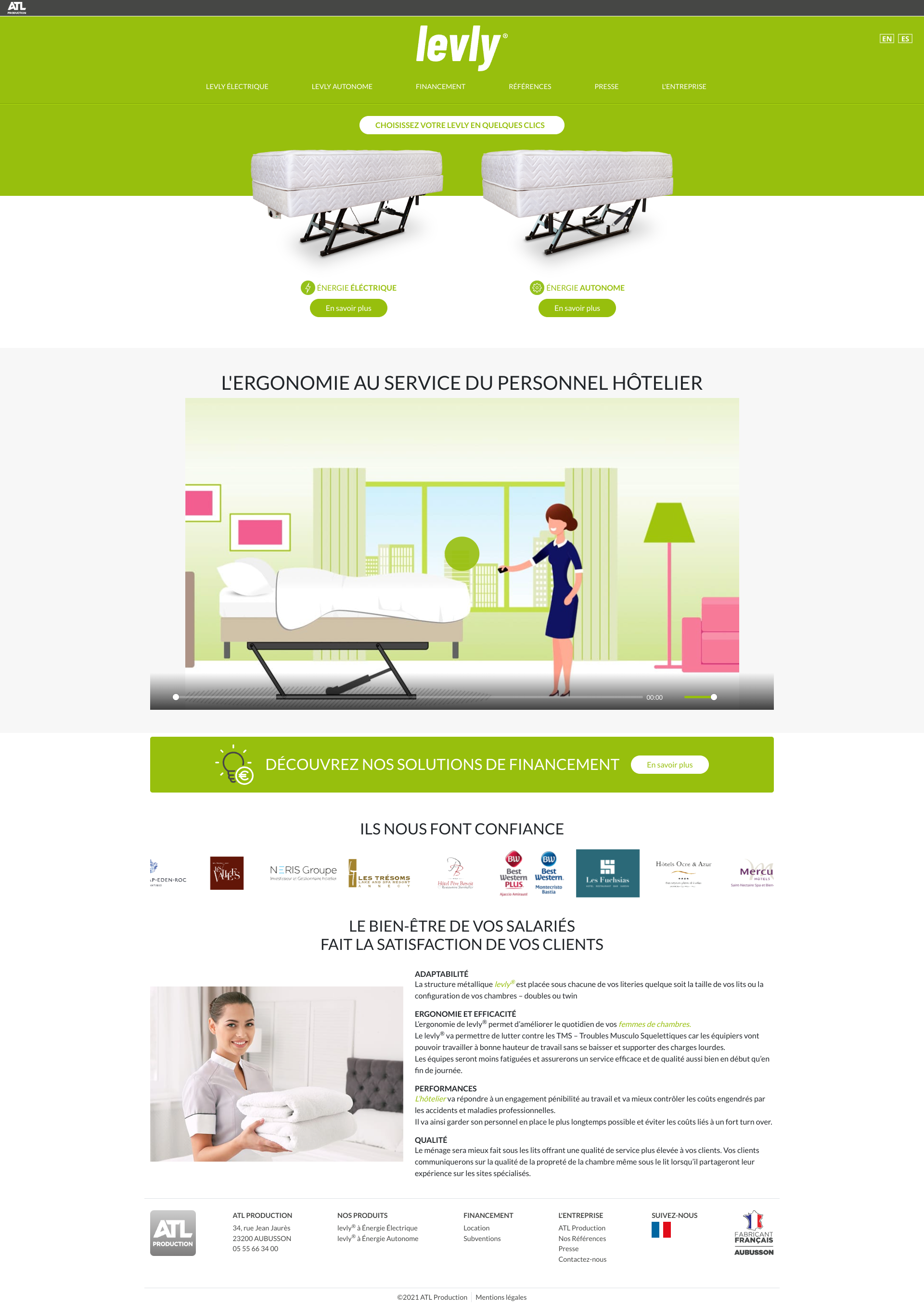 Aperçu du site