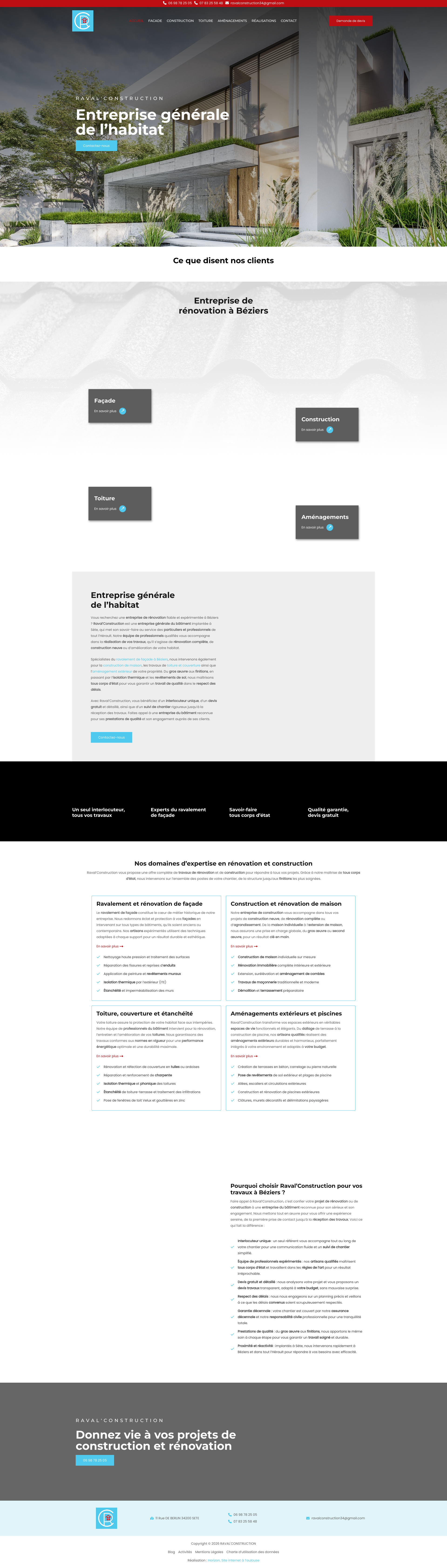 Aperçu du site