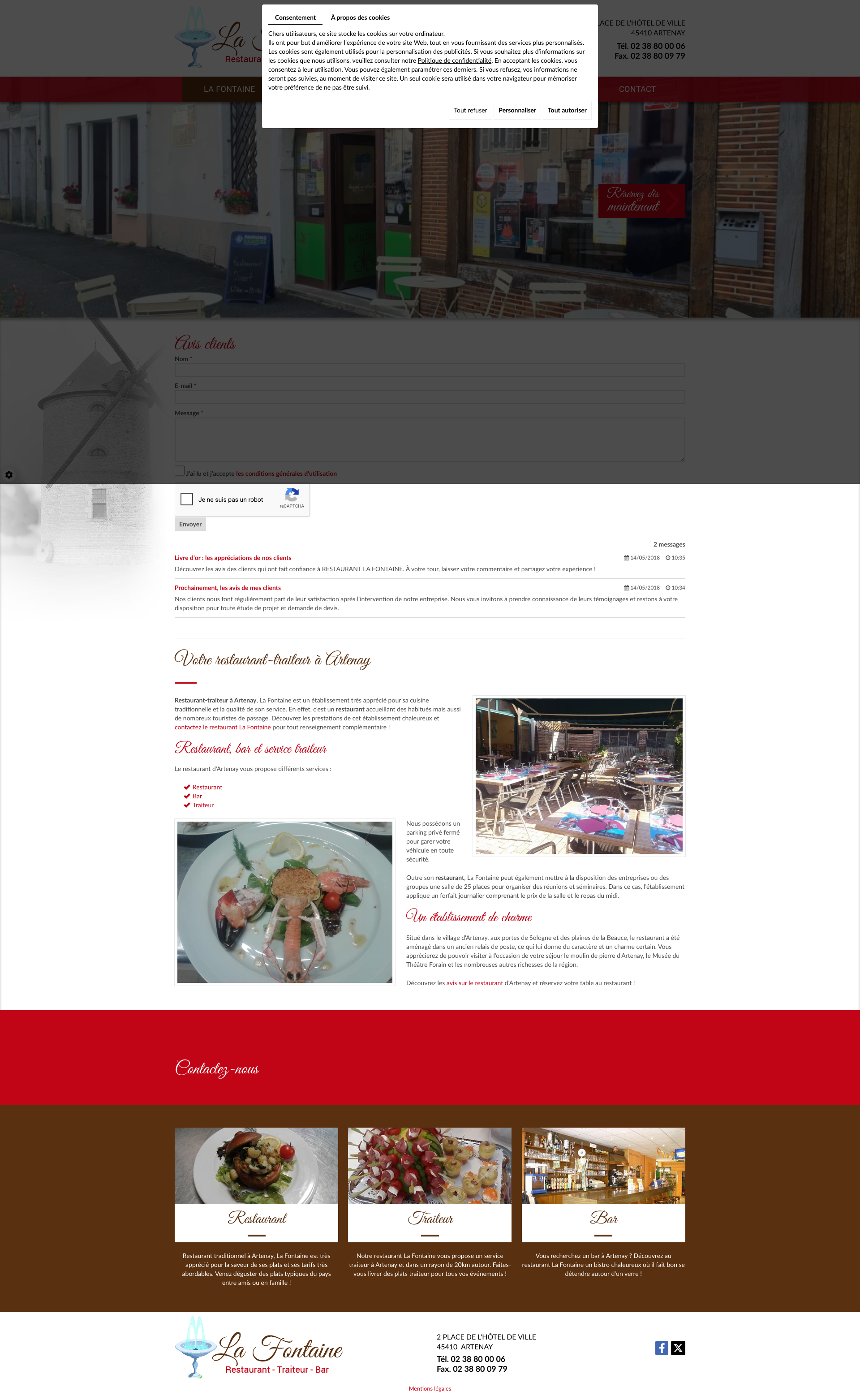 Aperçu du site