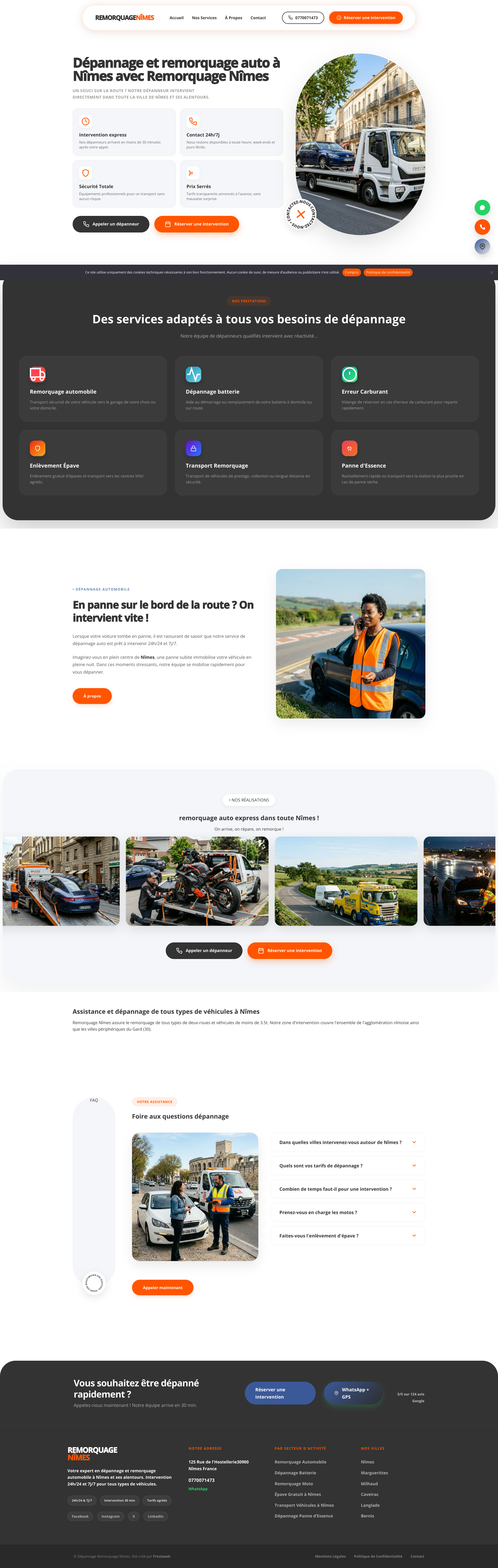 Aperçu du site