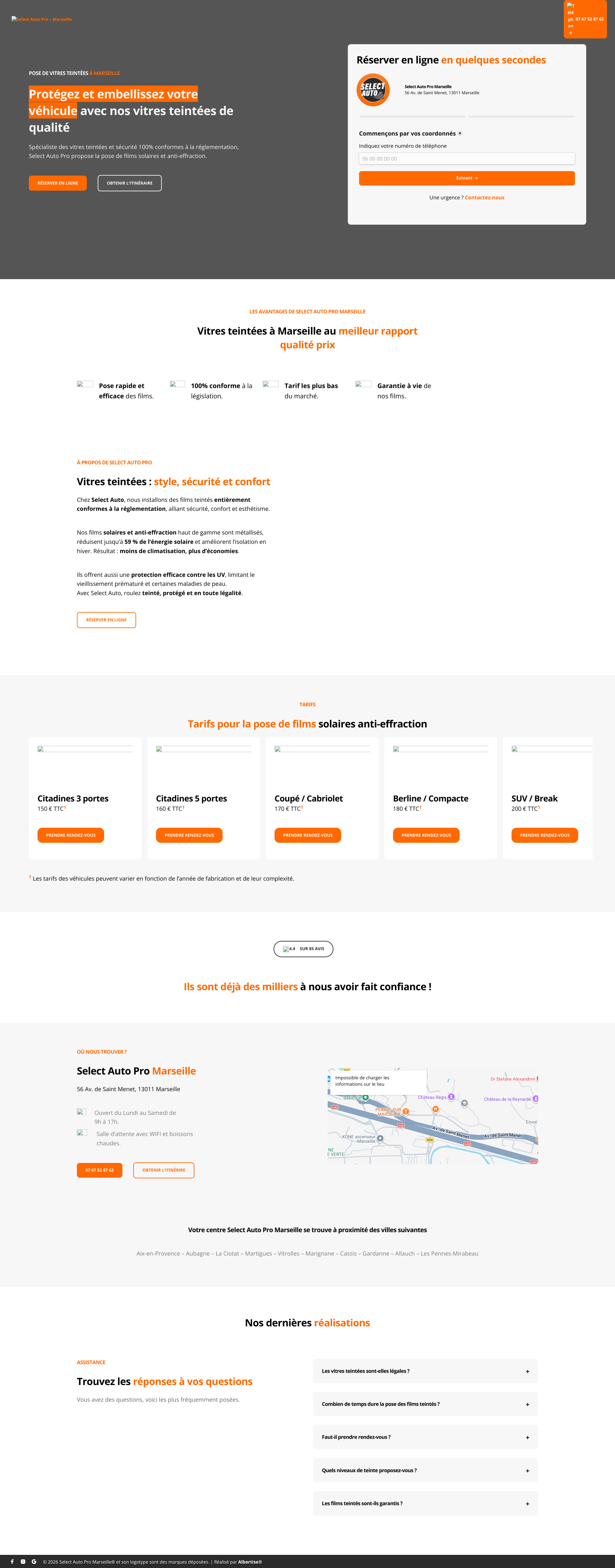 Aperçu du site