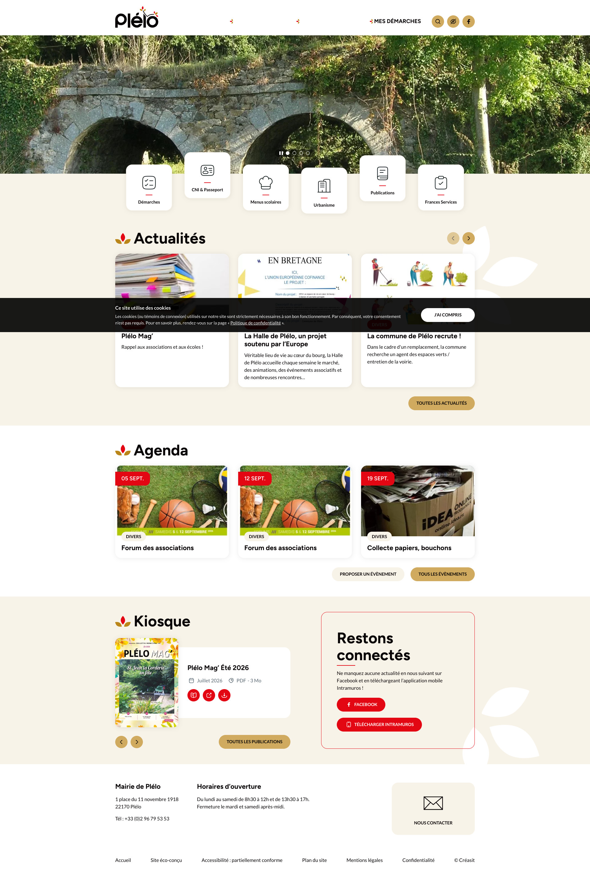 Aperçu du site