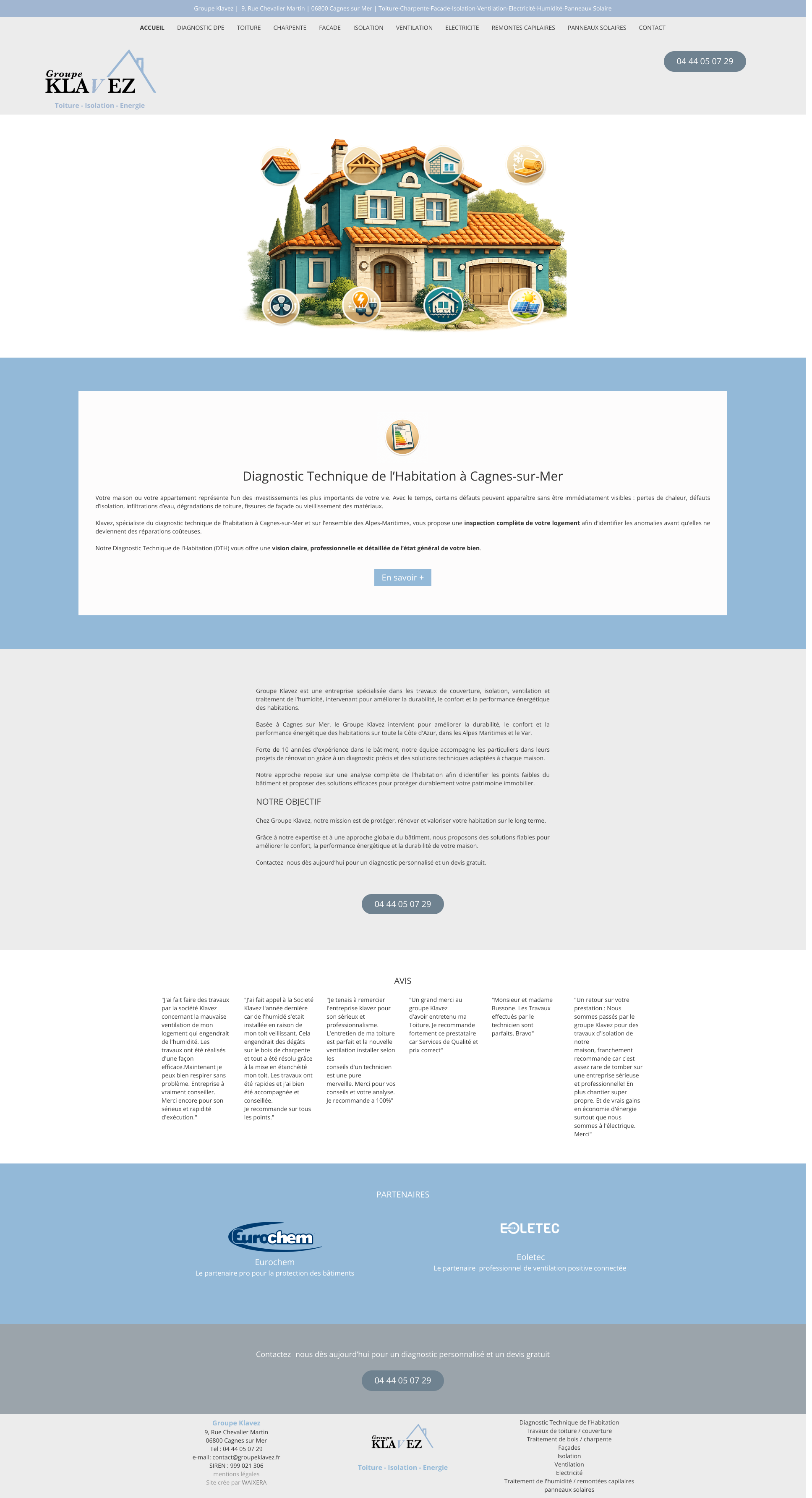 Aperçu du site