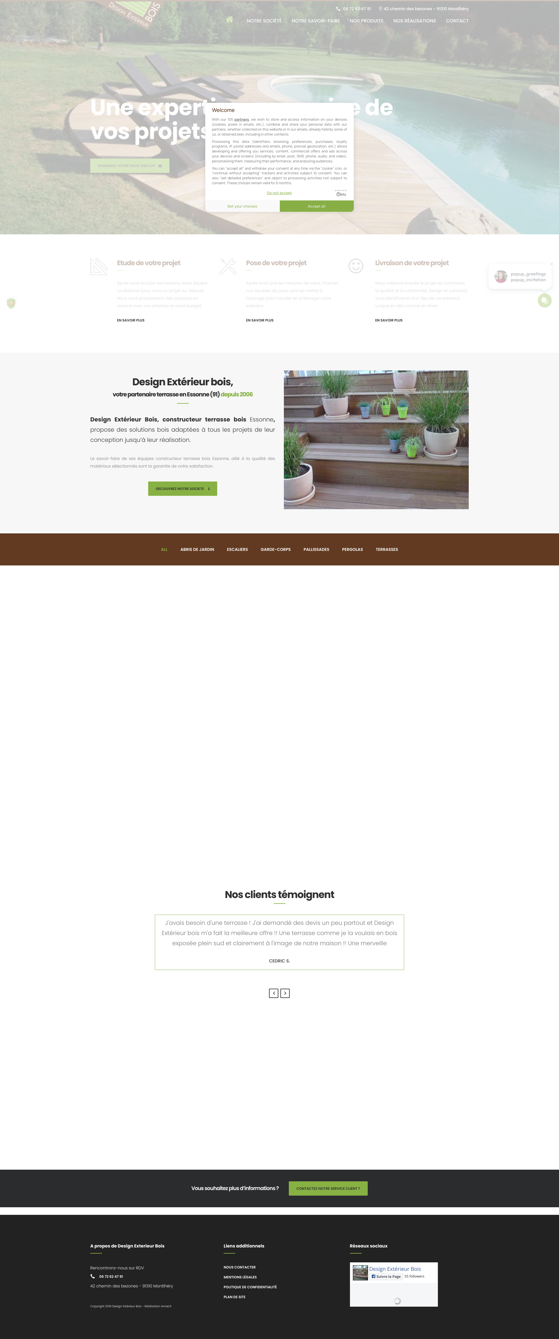 Aperçu du site