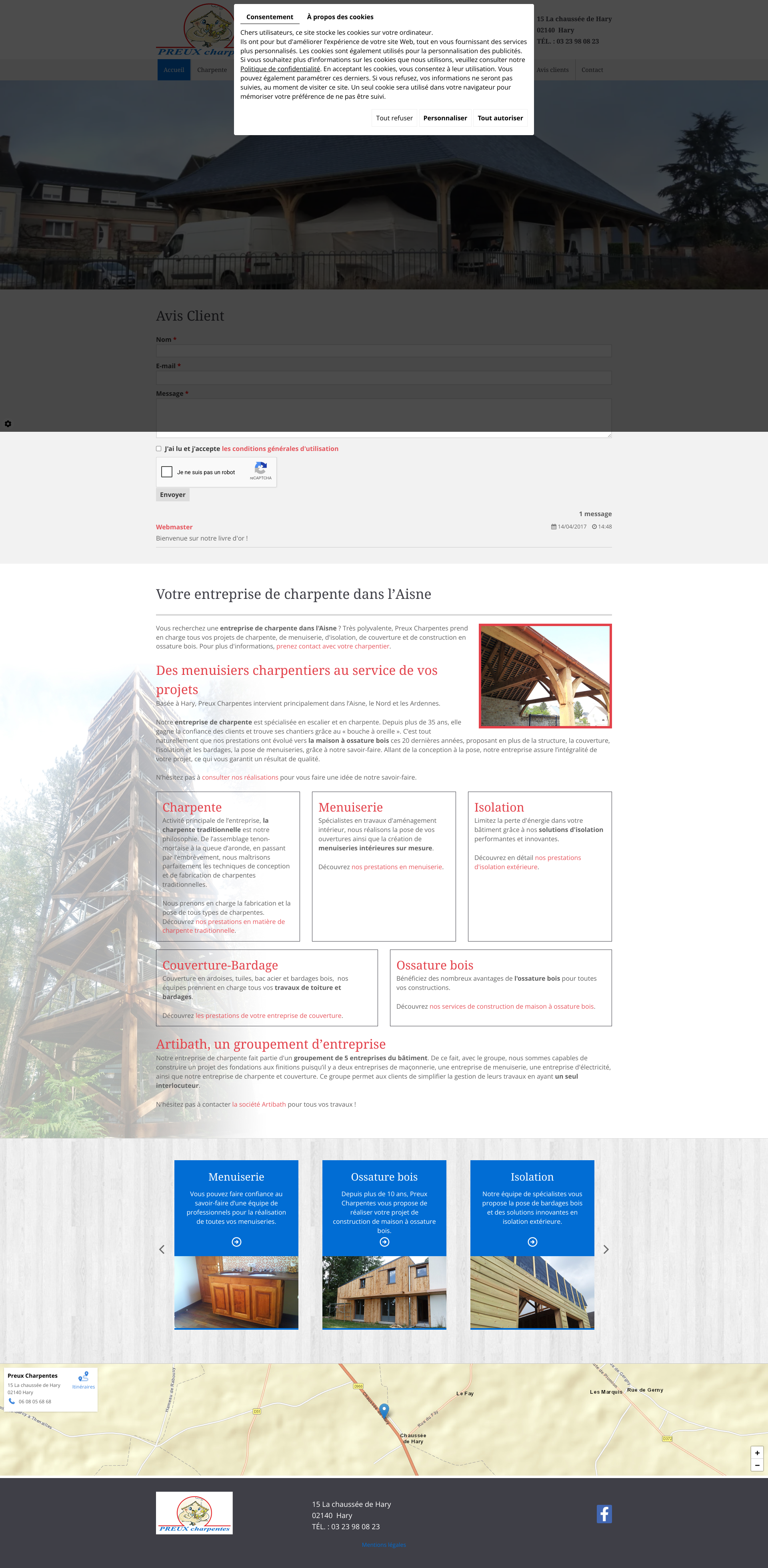 Aperçu du site