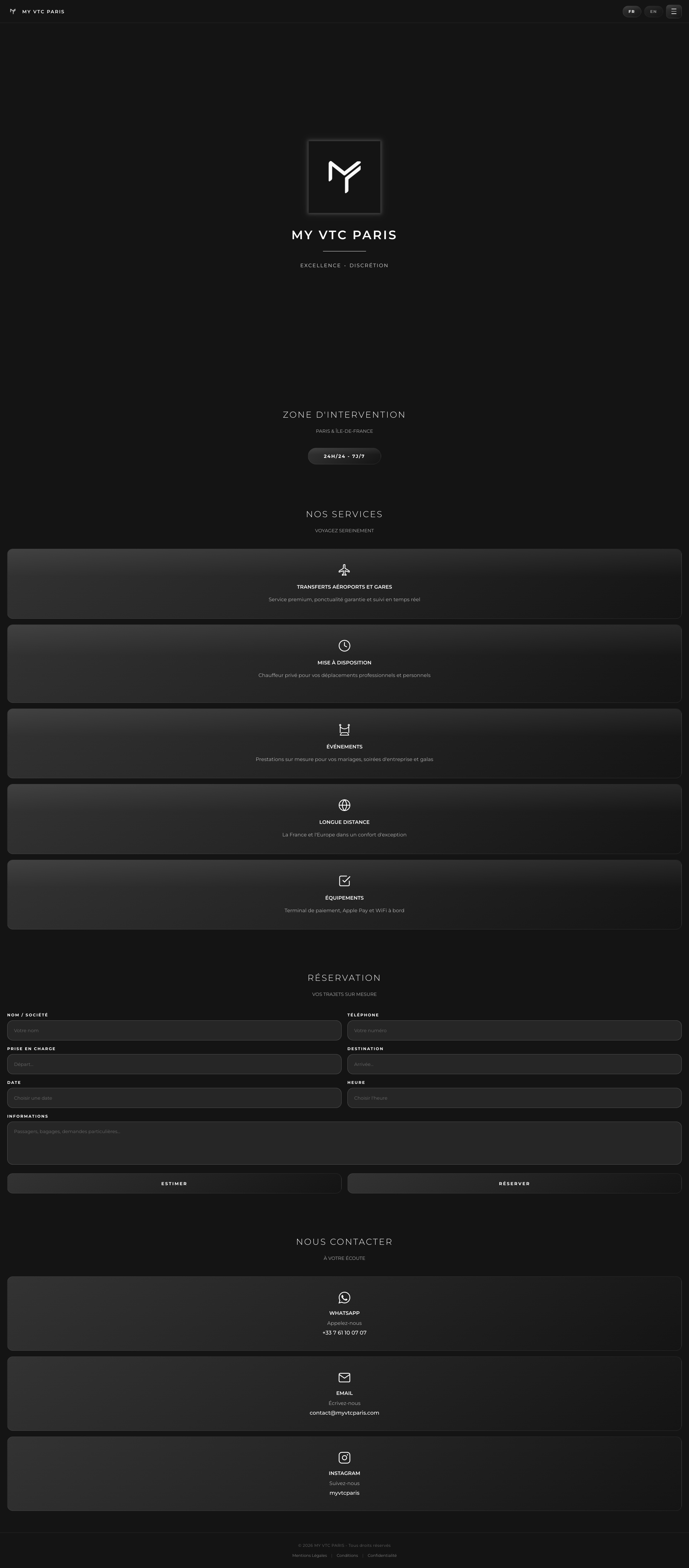 Aperçu du site