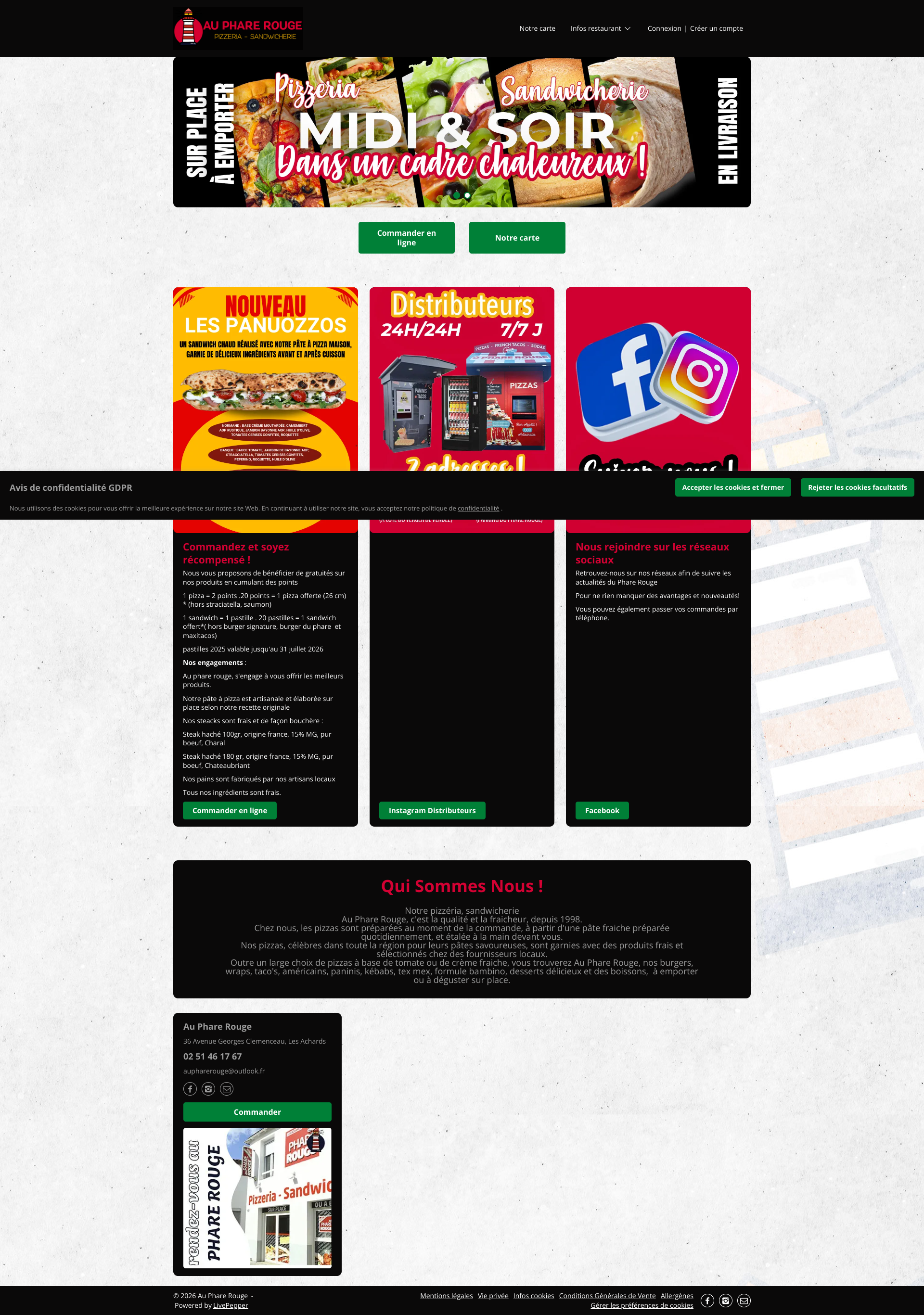 Aperçu du site