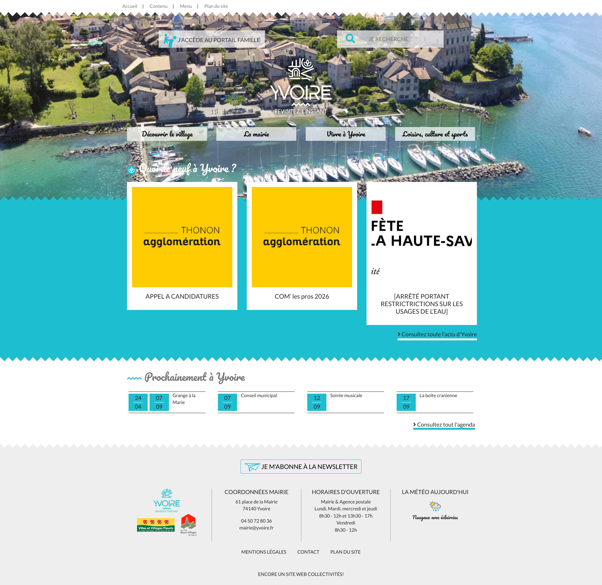 Aperçu du site