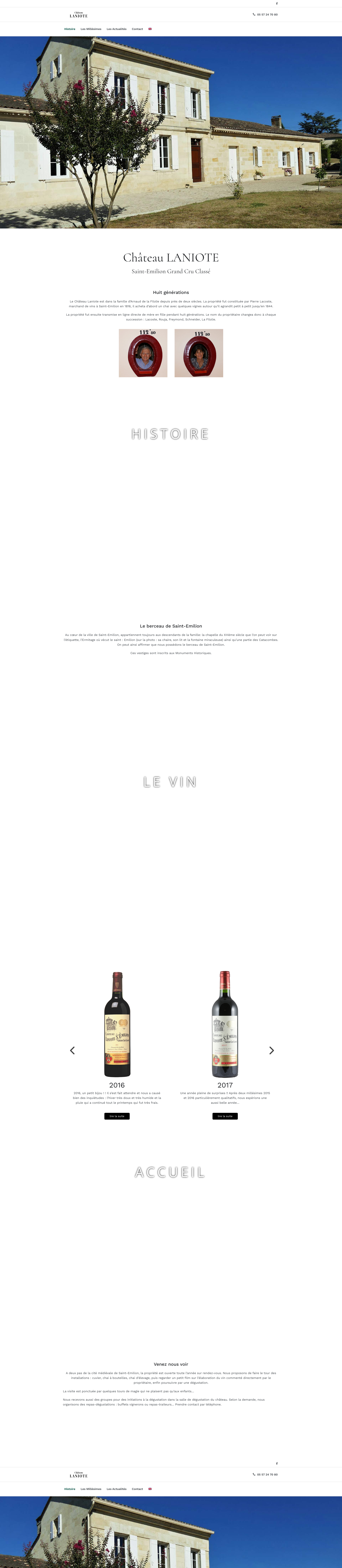 Aperçu du site