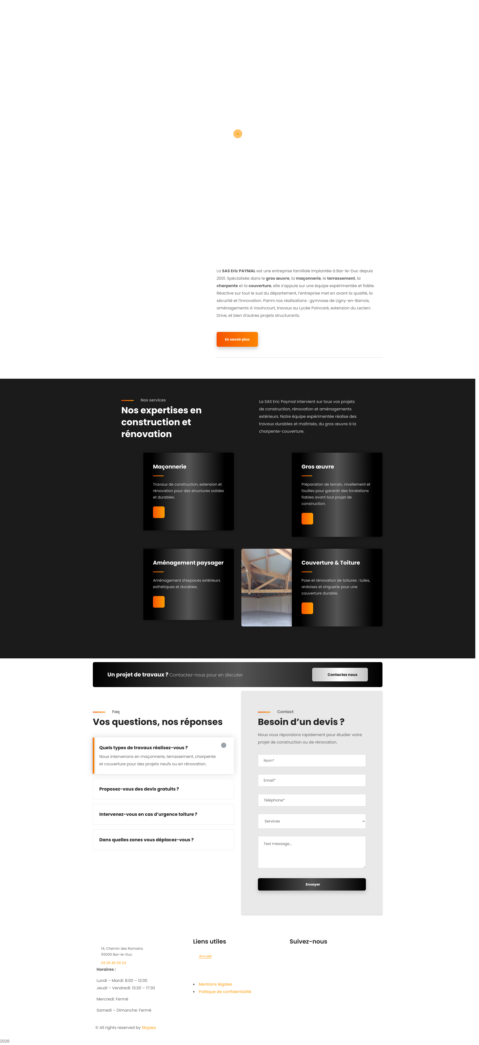Aperçu du site