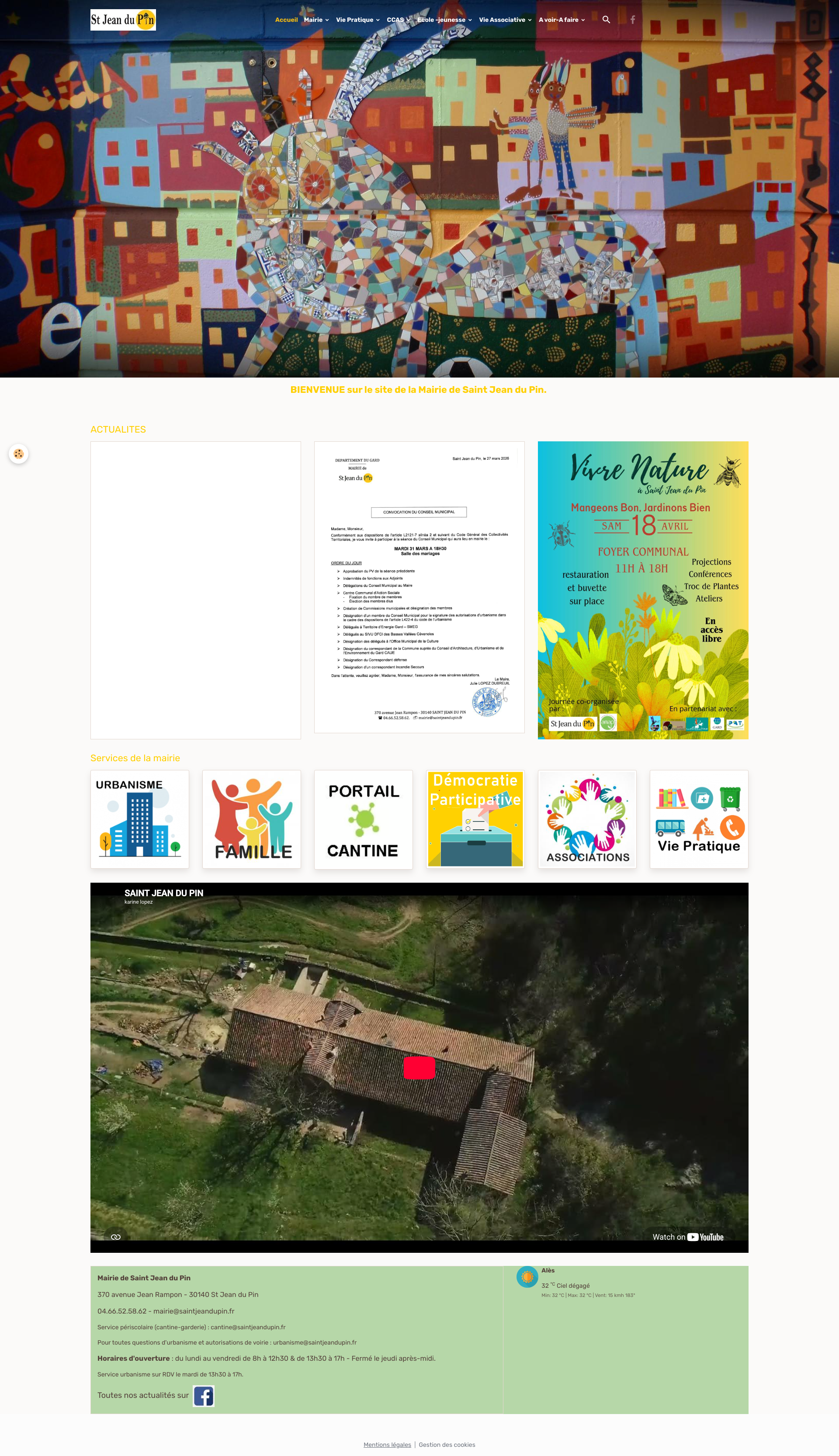 Aperçu du site