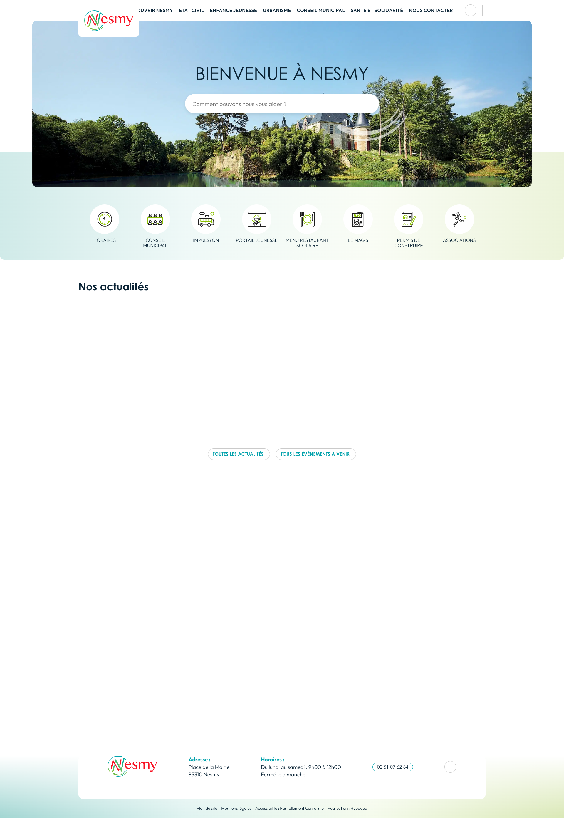 Aperçu du site