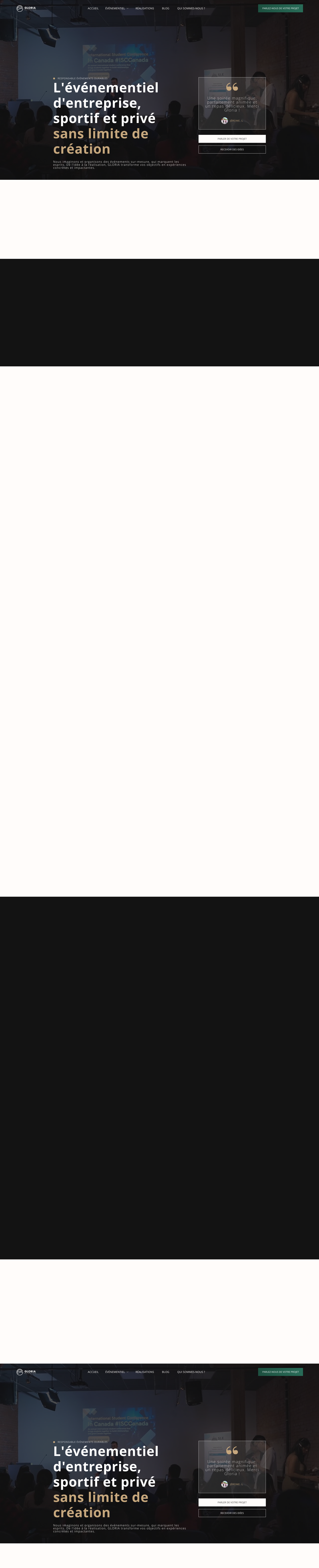 Aperçu du site