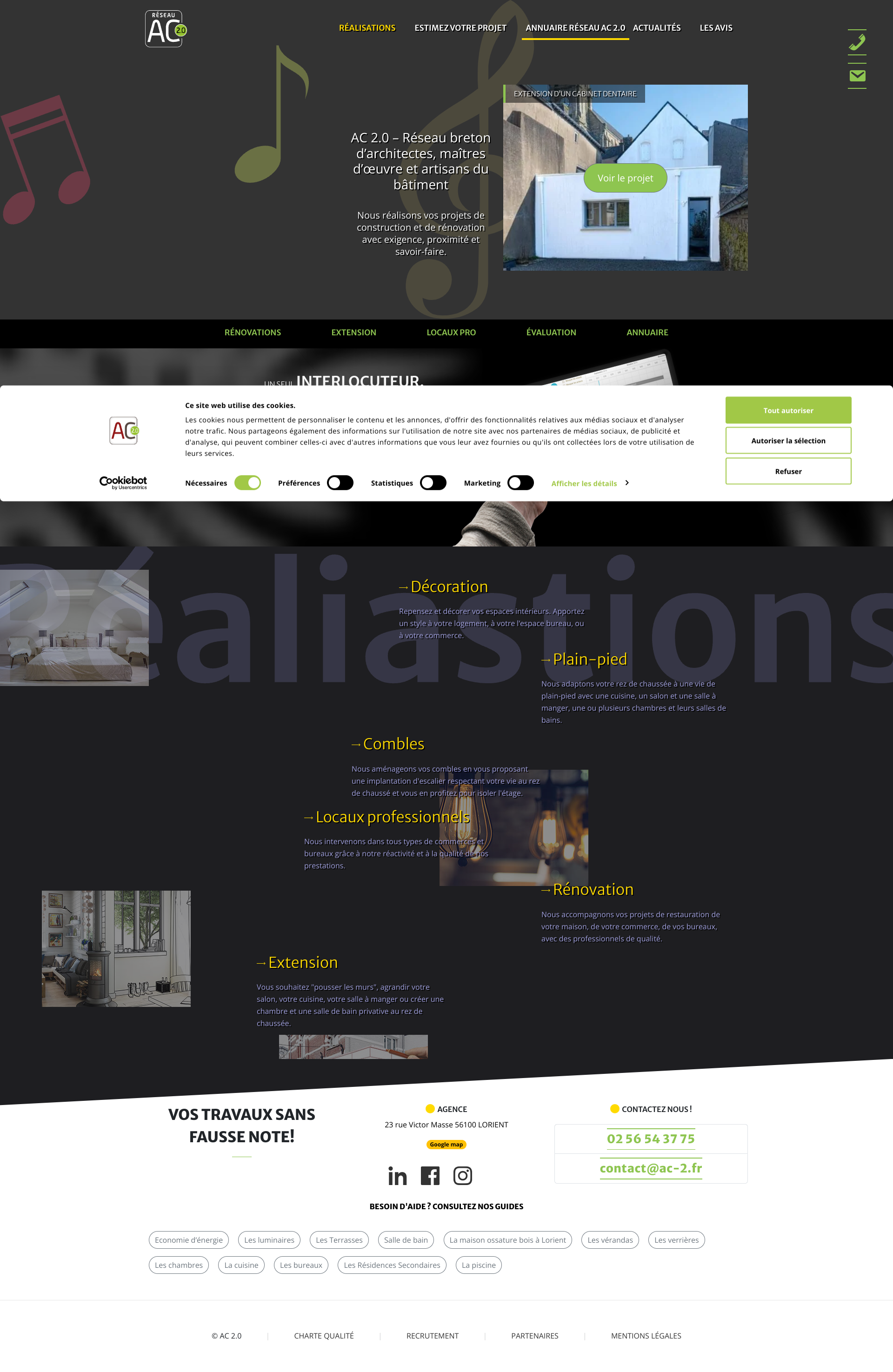 Aperçu du site