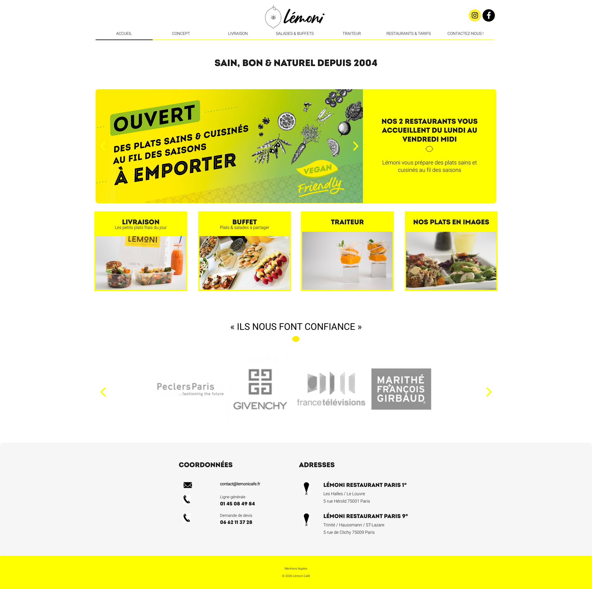 Aperçu du site