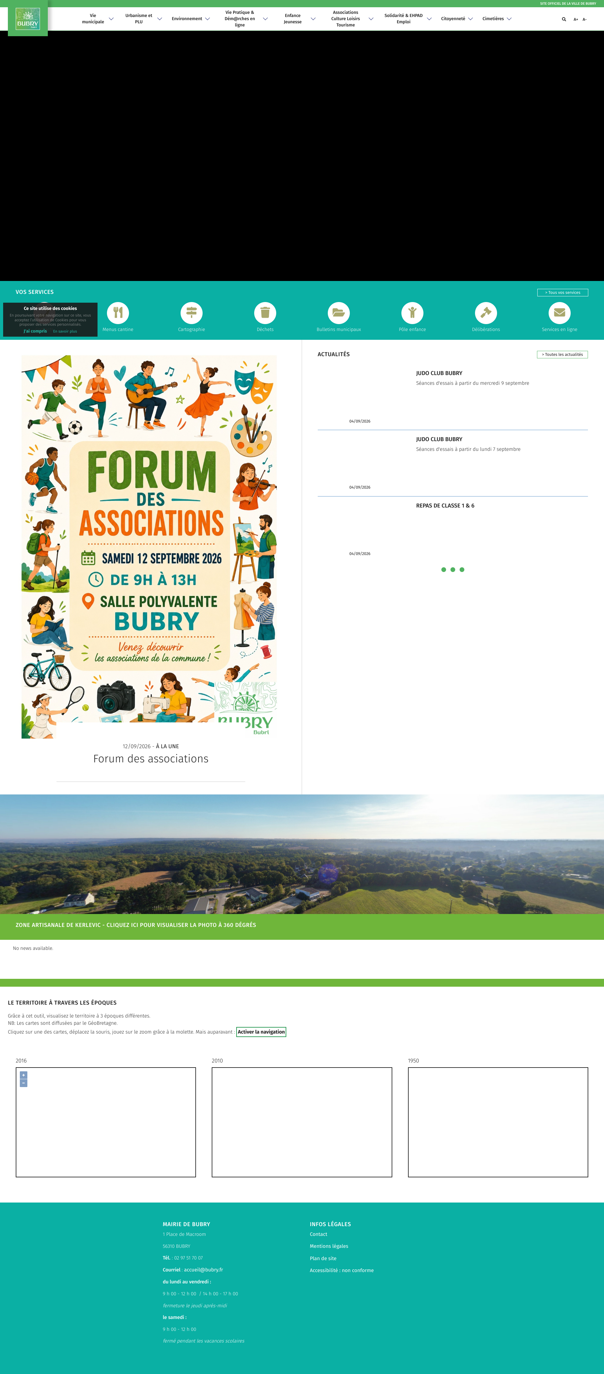 Aperçu du site