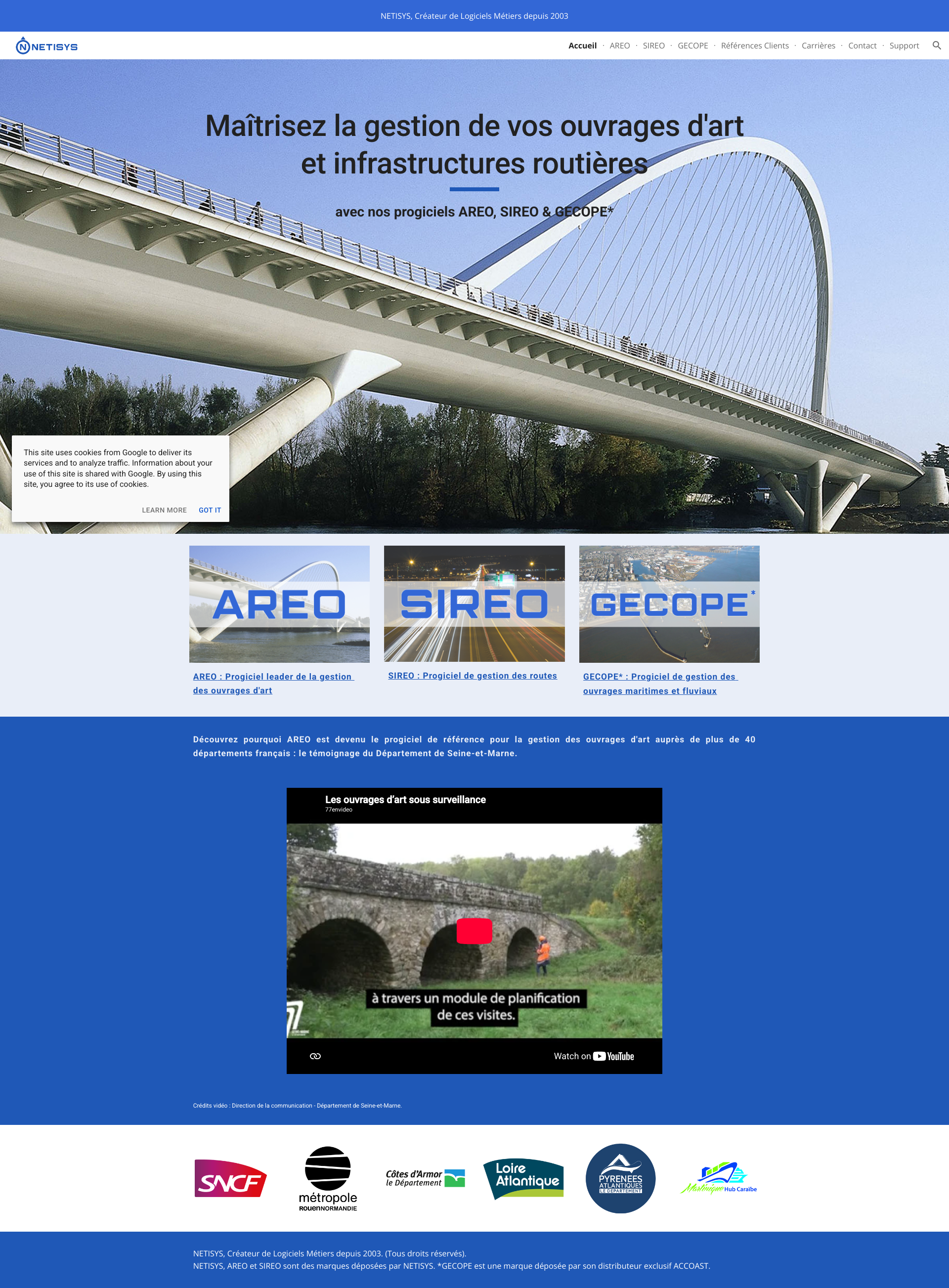 Aperçu du site