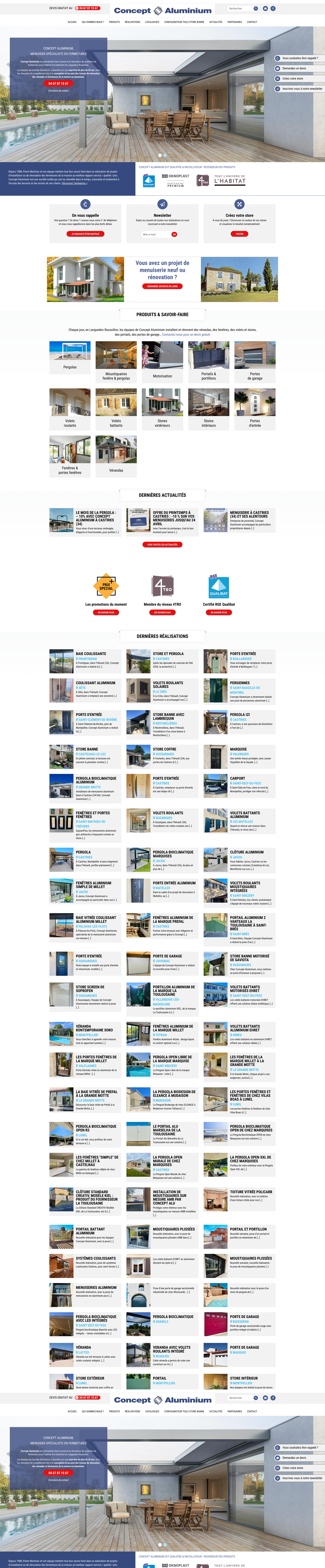 Aperçu du site