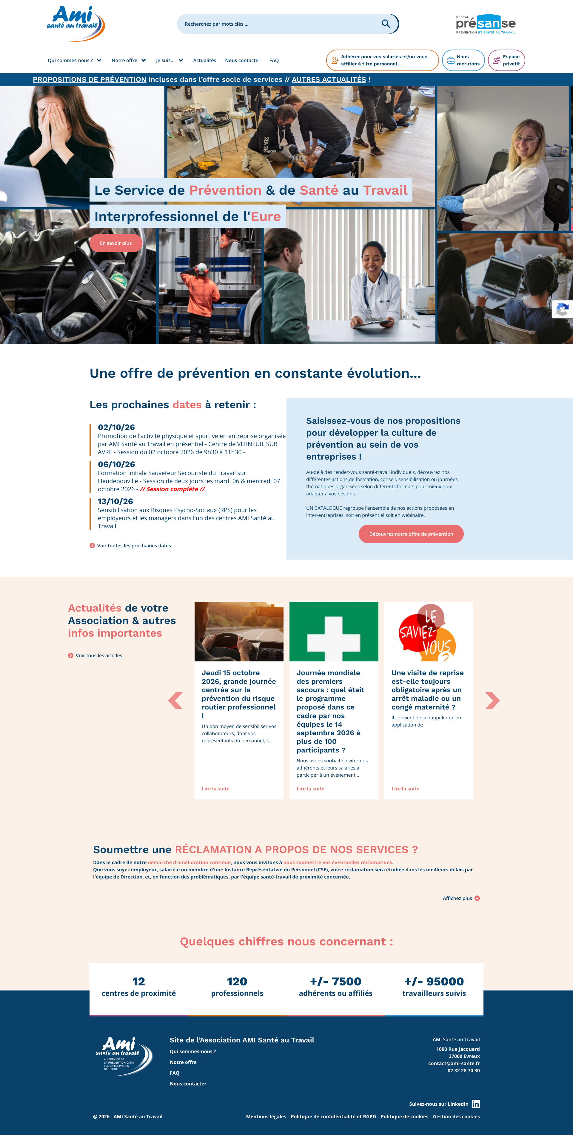 Aperçu du site