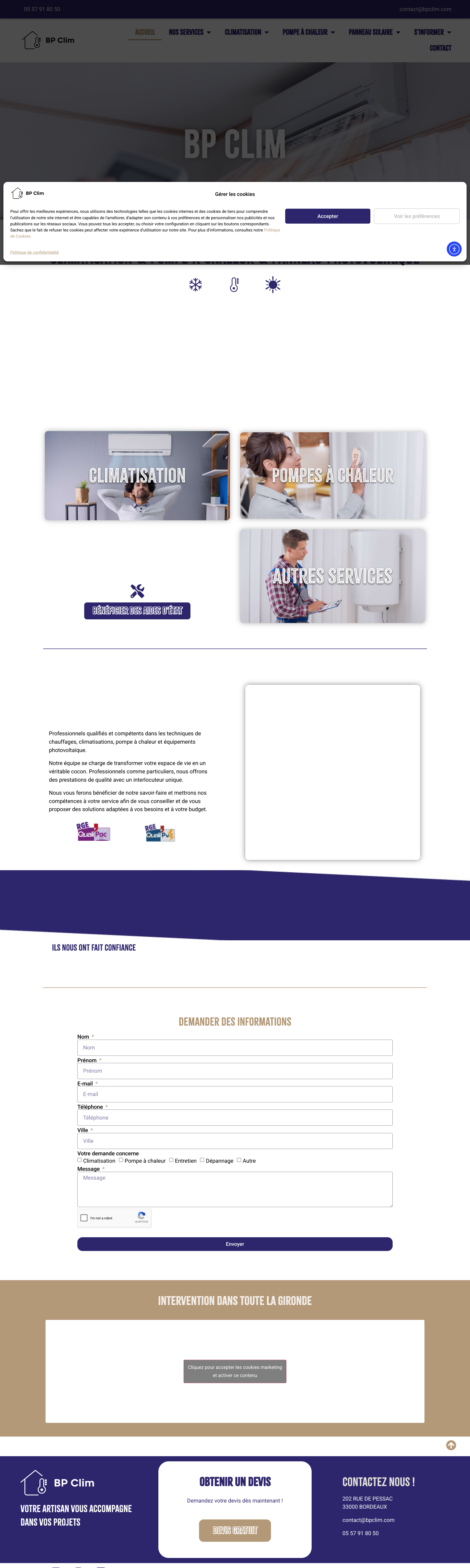 Aperçu du site