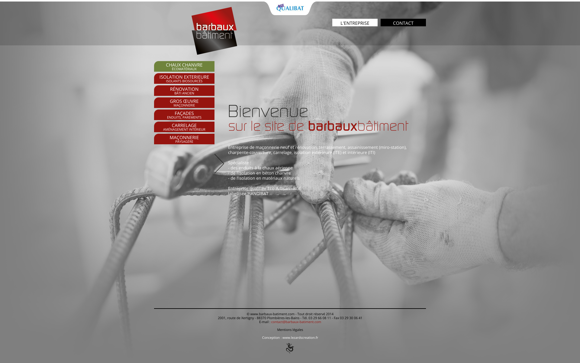 Aperçu du site
