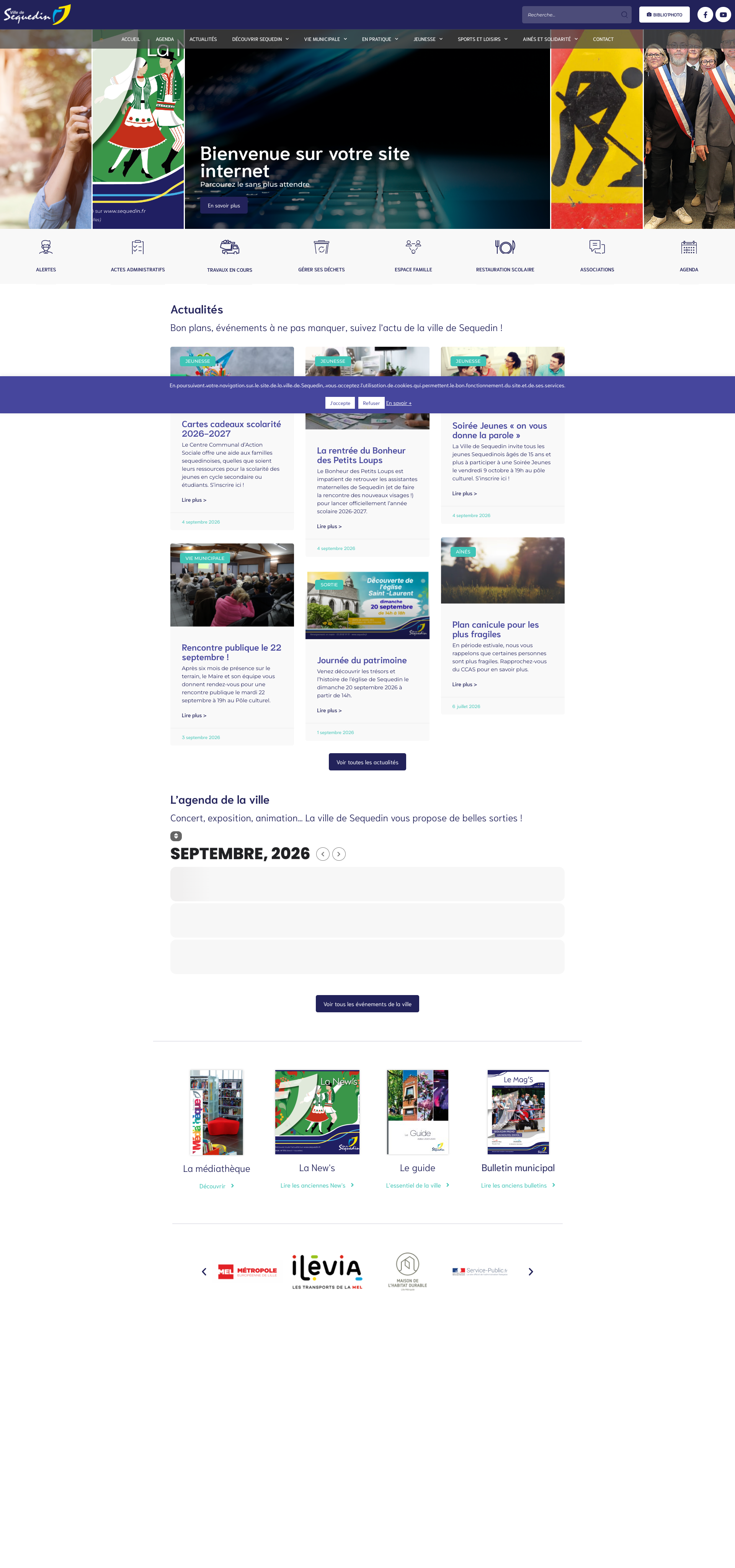 Aperçu du site