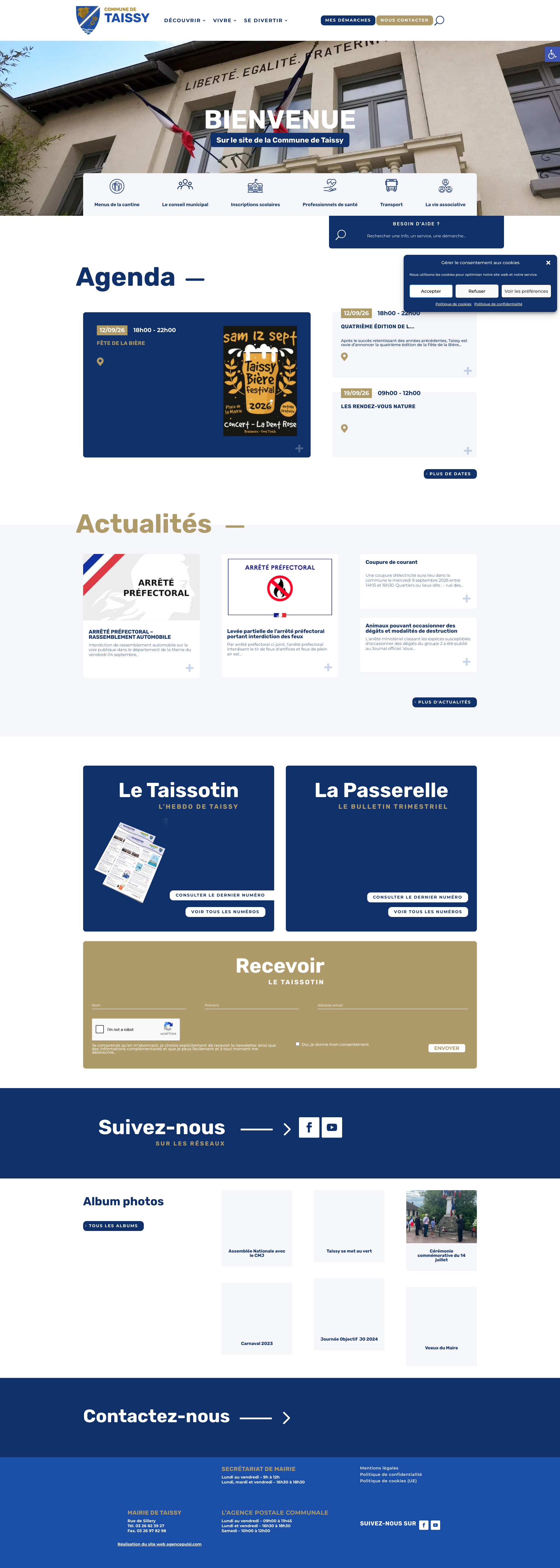 Aperçu du site