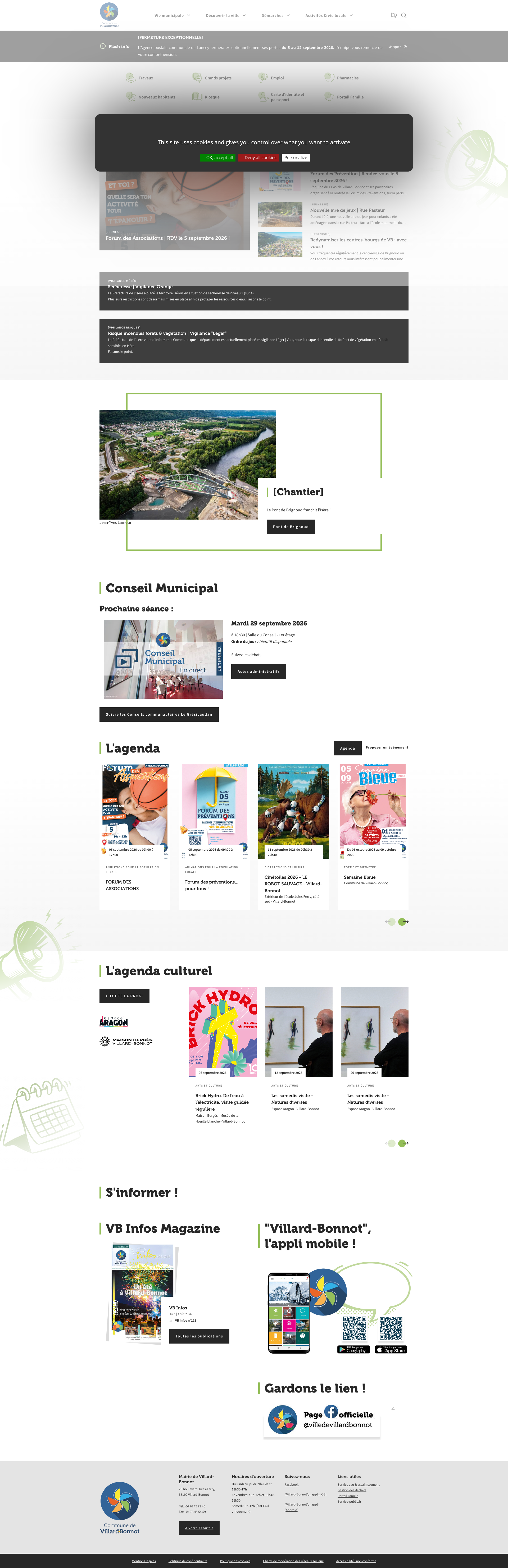 Aperçu du site