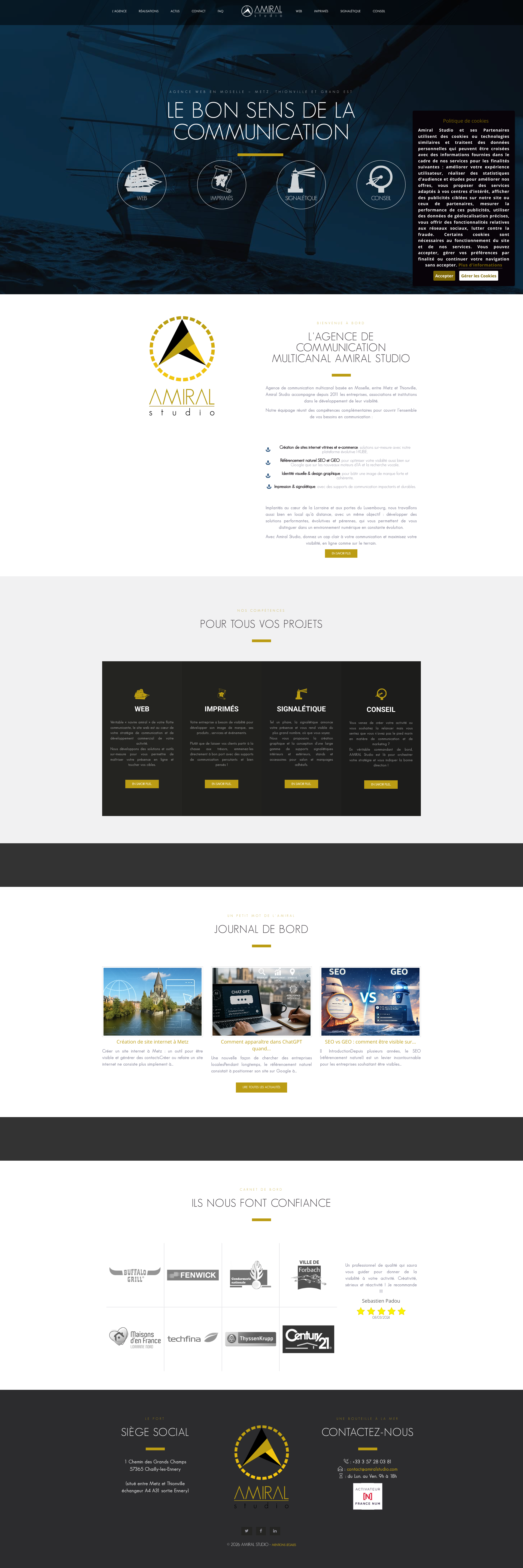 Aperçu du site