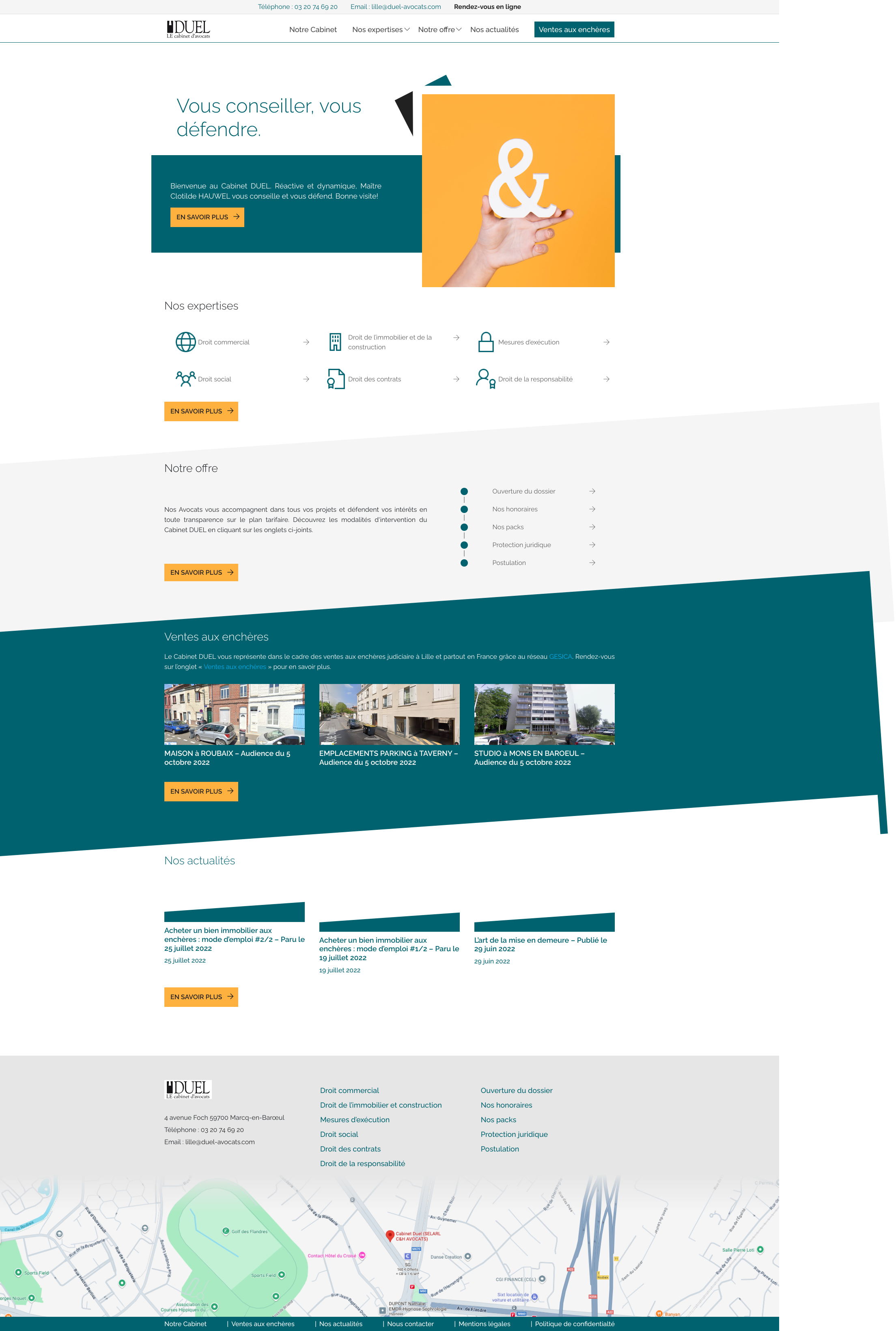 Aperçu du site