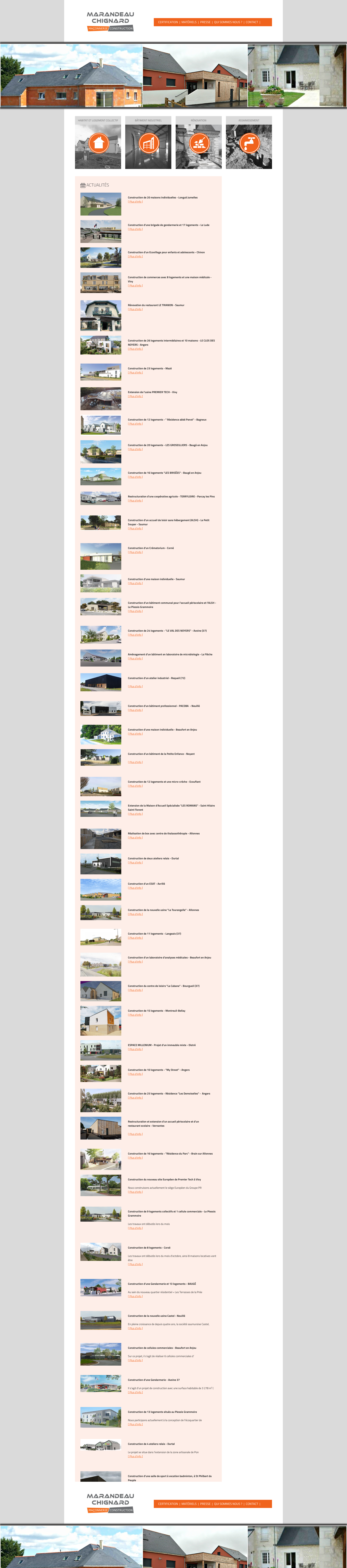 Aperçu du site