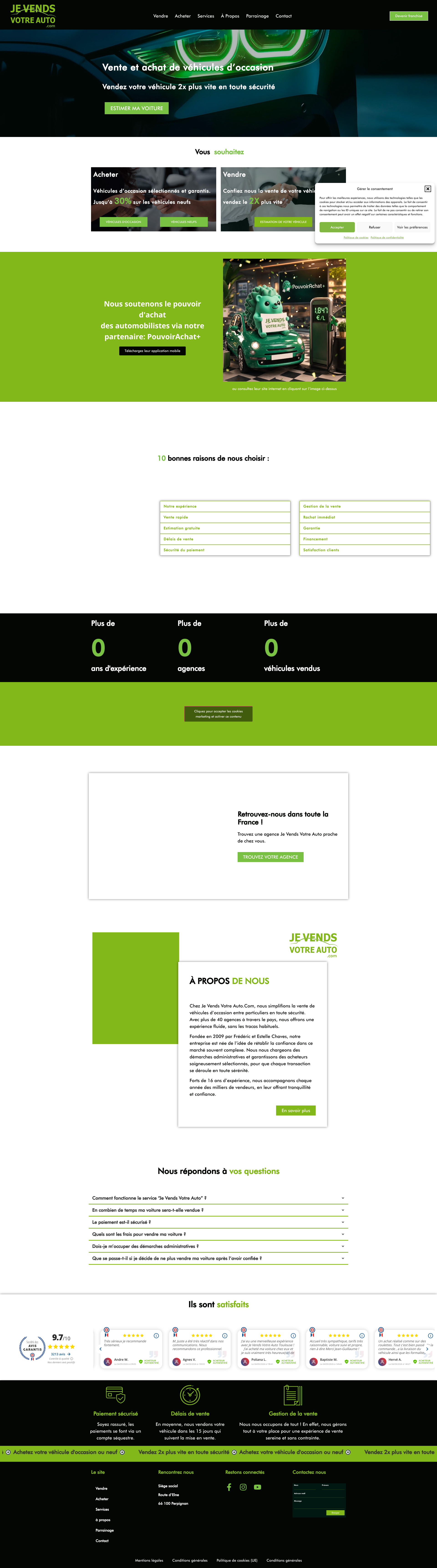 Aperçu du site