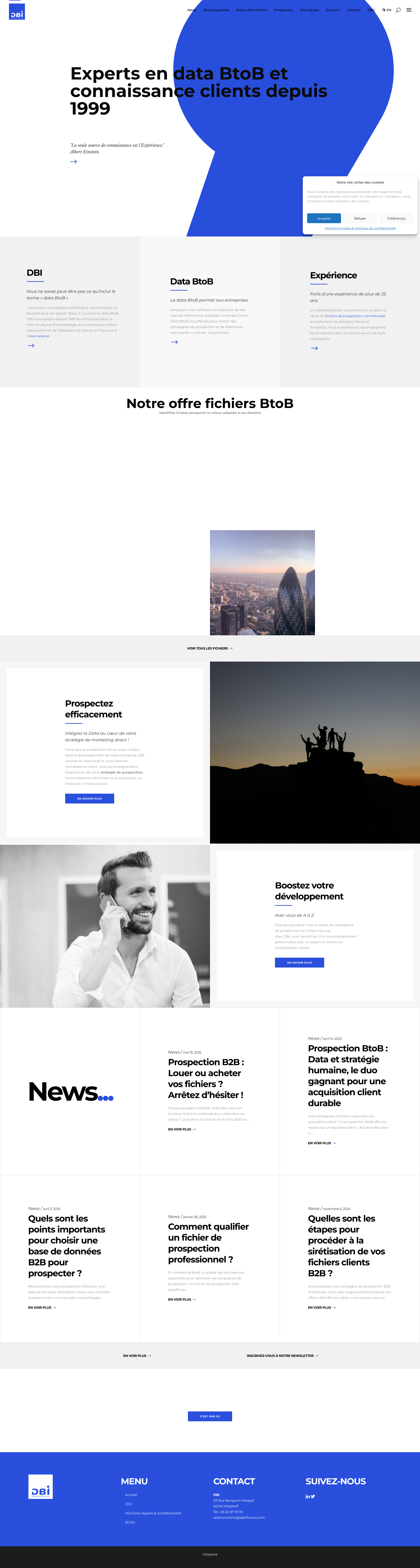 Aperçu du site