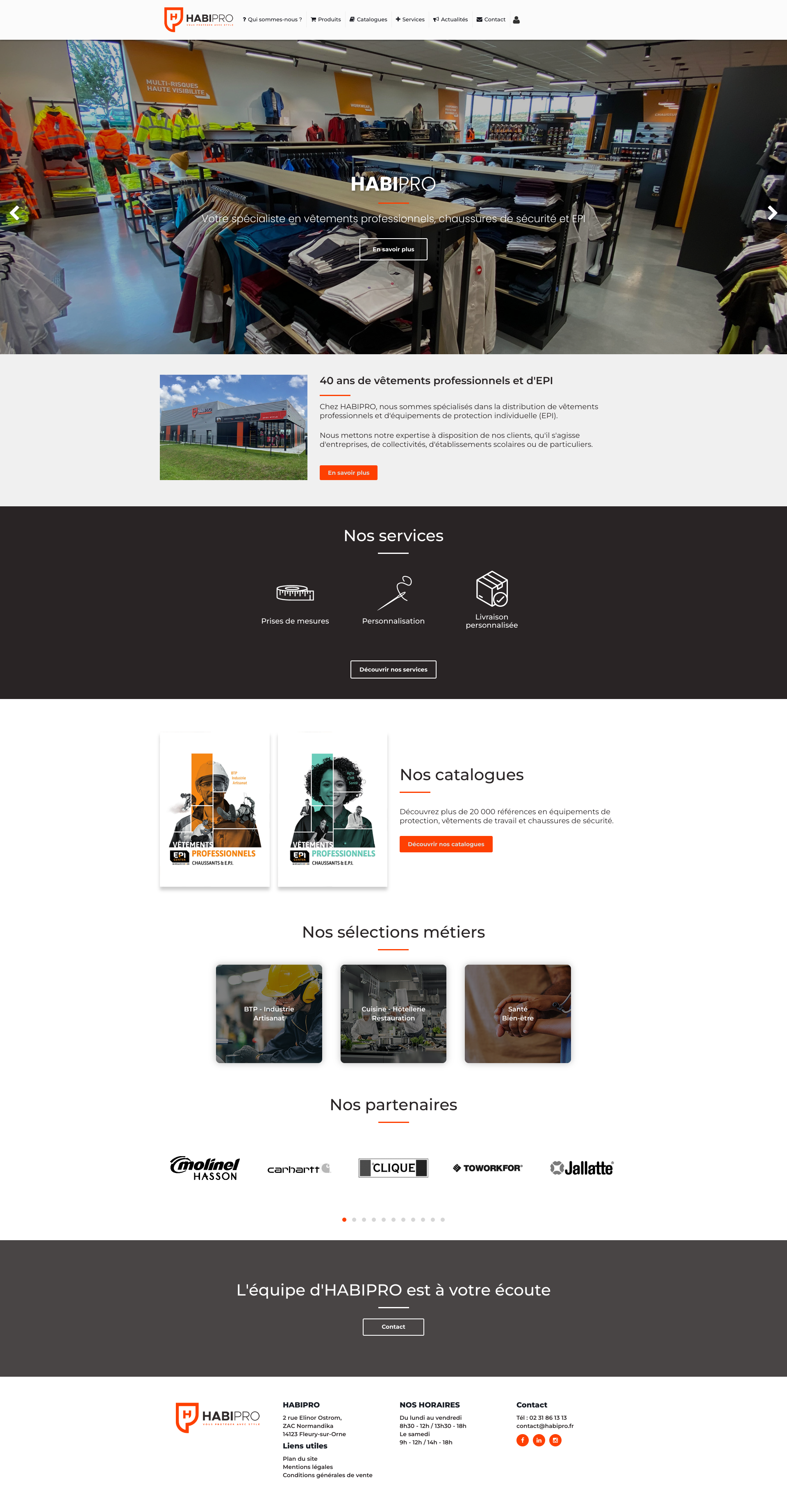 Aperçu du site