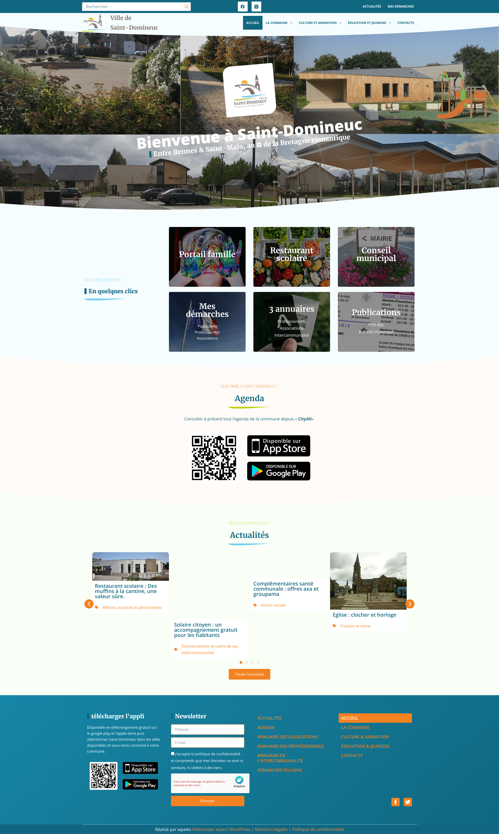 Aperçu du site