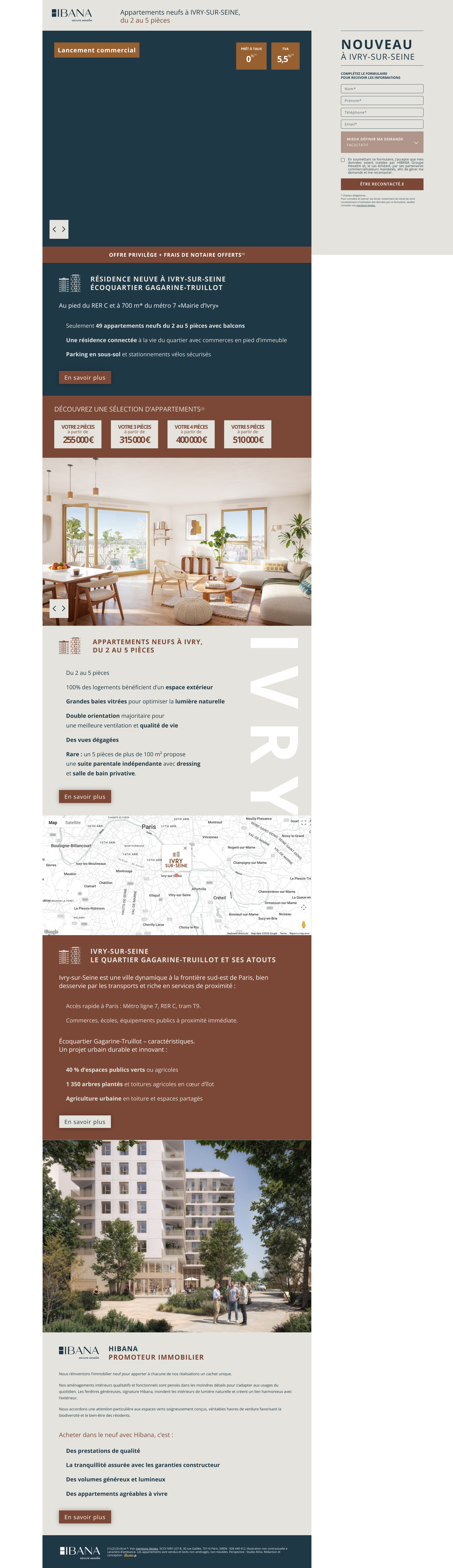 Aperçu du site
