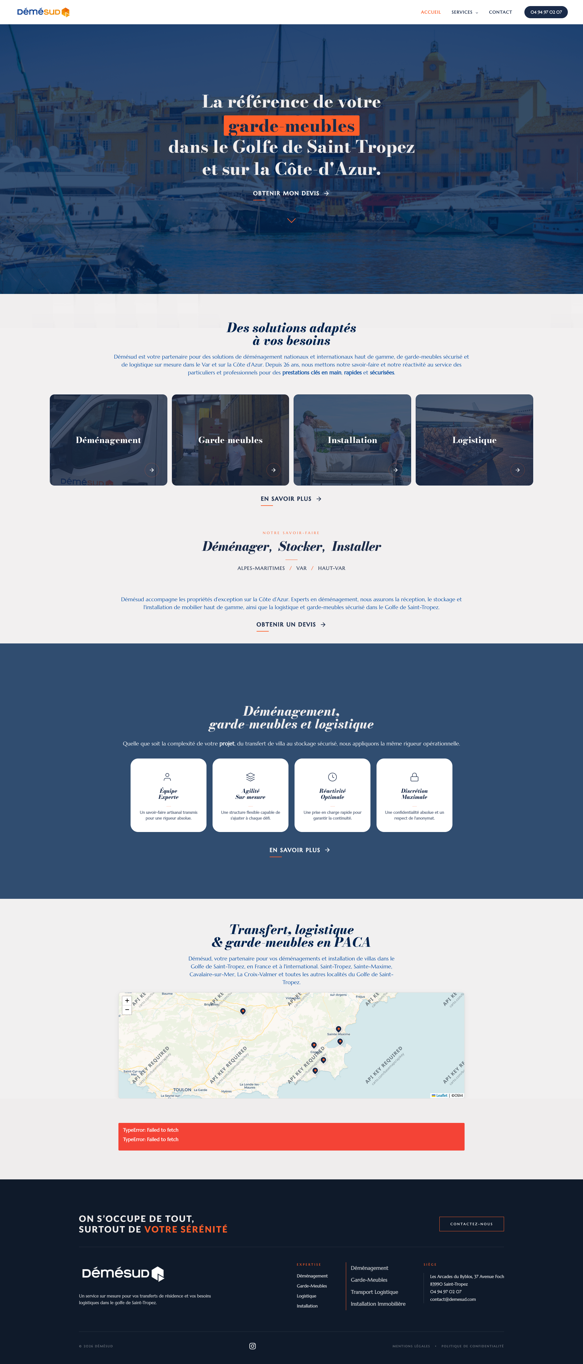 Aperçu du site