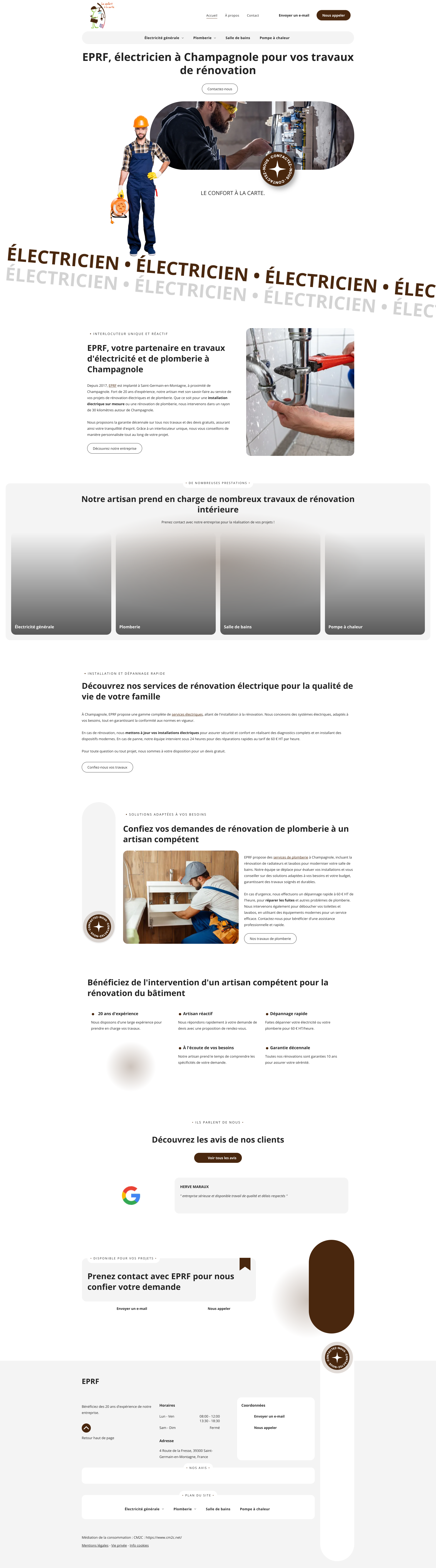 Aperçu du site