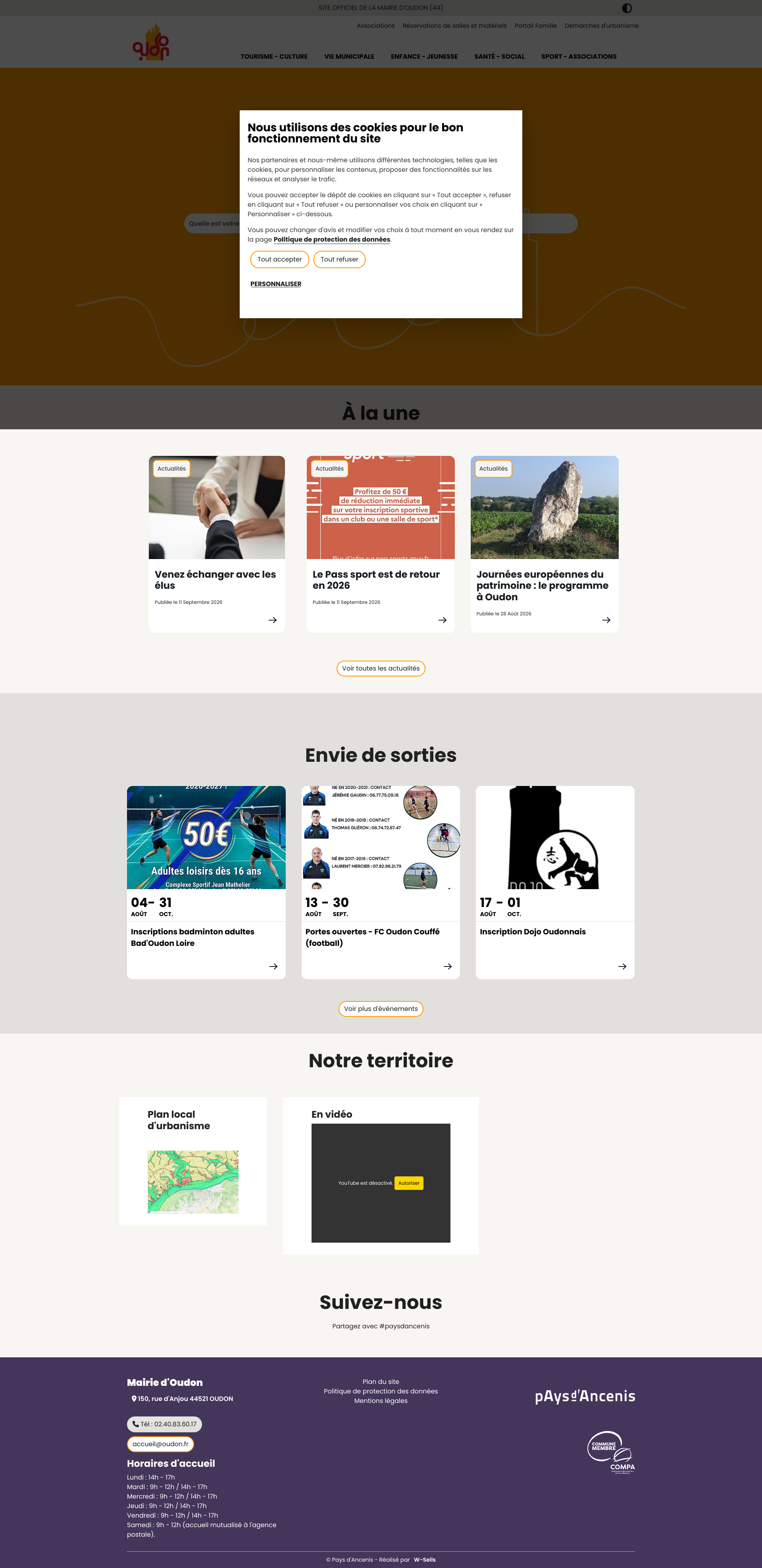 Aperçu du site