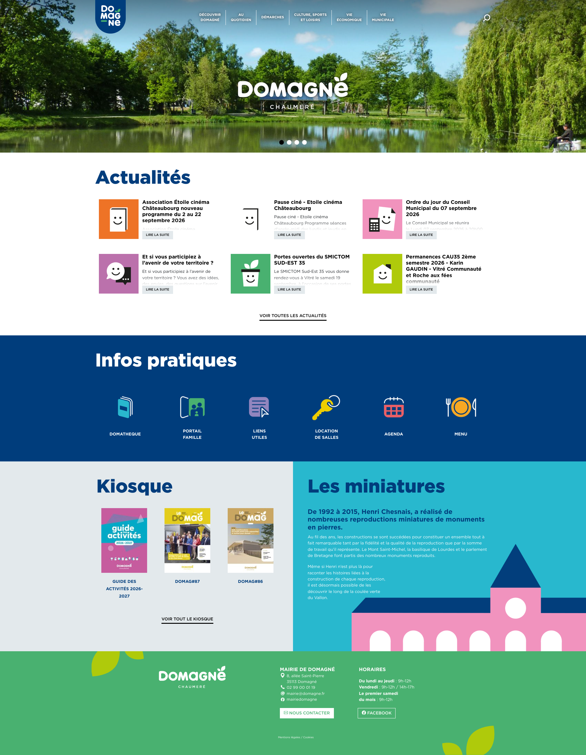 Aperçu du site
