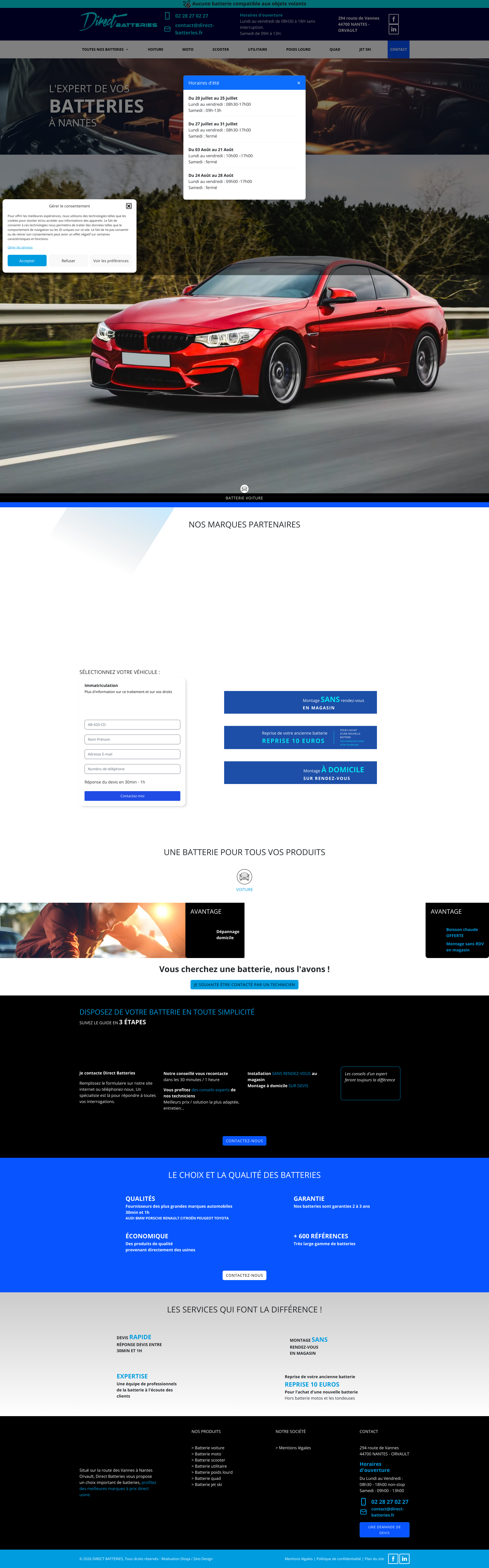 Aperçu du site