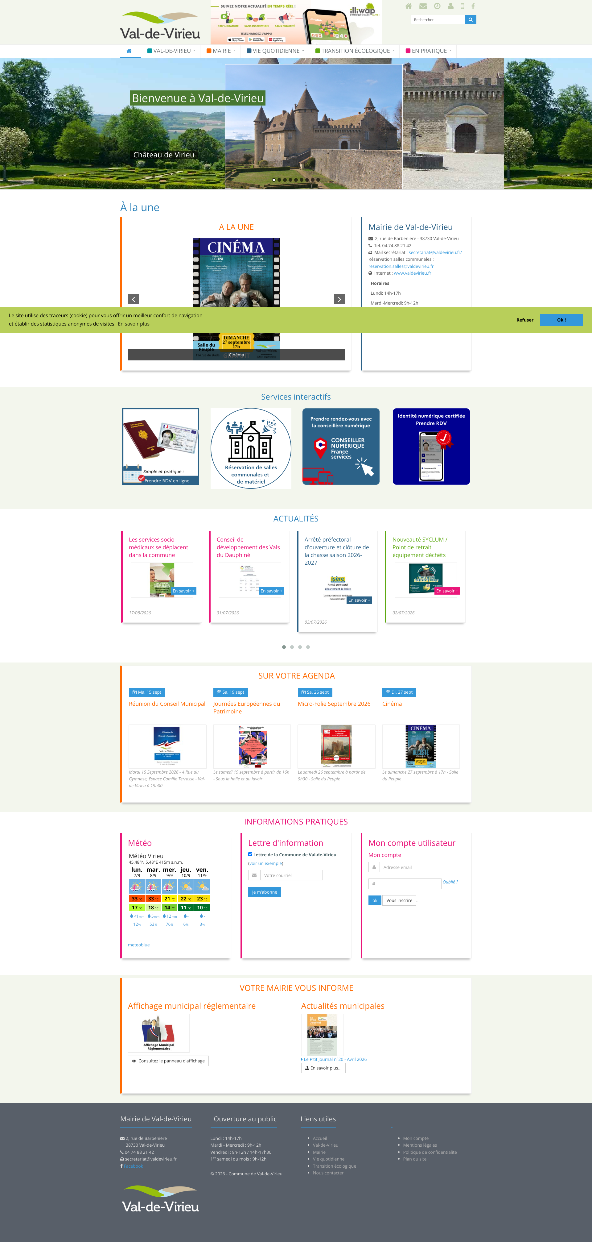 Aperçu du site