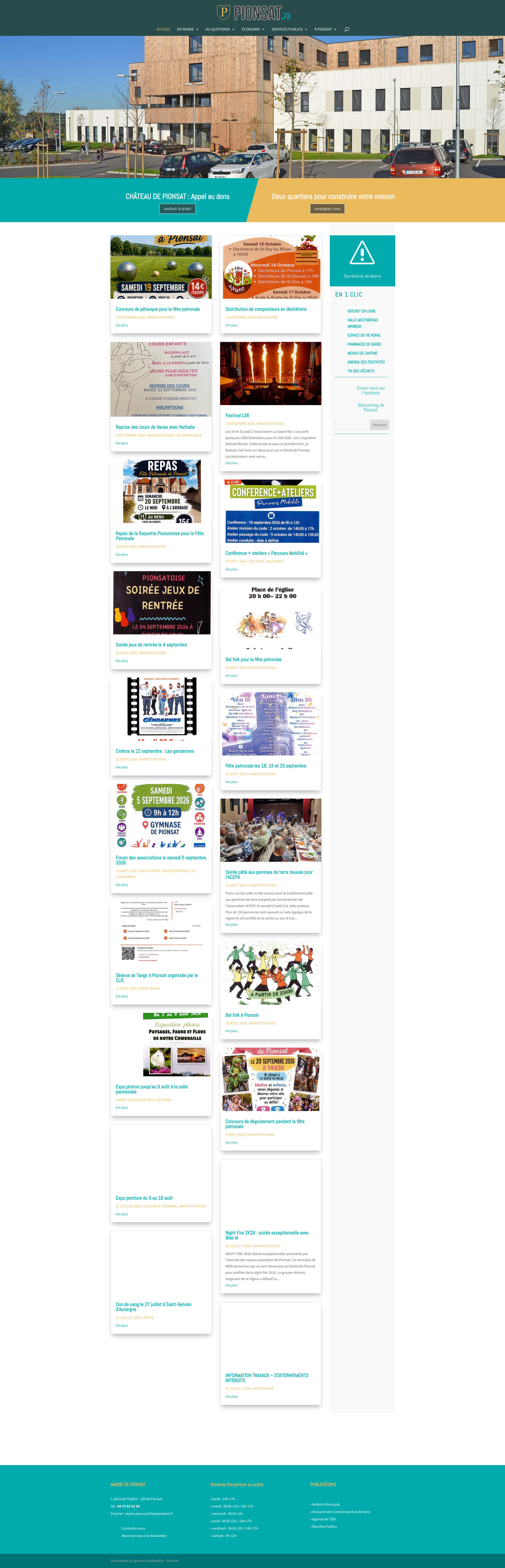 Aperçu du site
